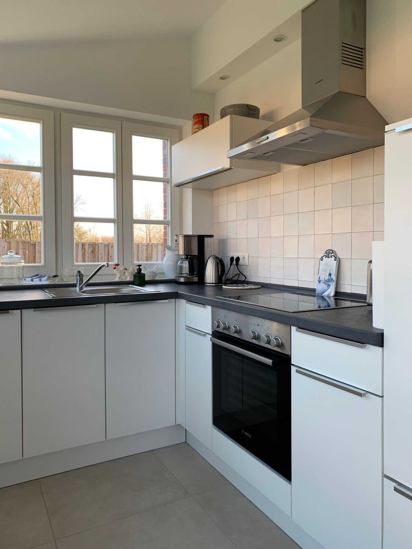 Küche, Ferienhaus in Ostfriesland an der Nordsee