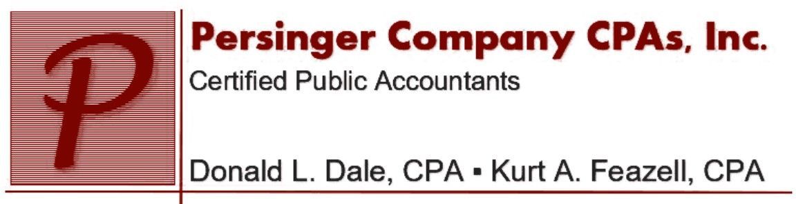 Persinger Company CPA's Inc Persinger Company CPA's Inc