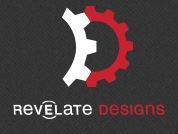 A logo for a company called revelate designs with a red and white gear.