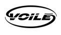 A black and white logo for voile on a white background.