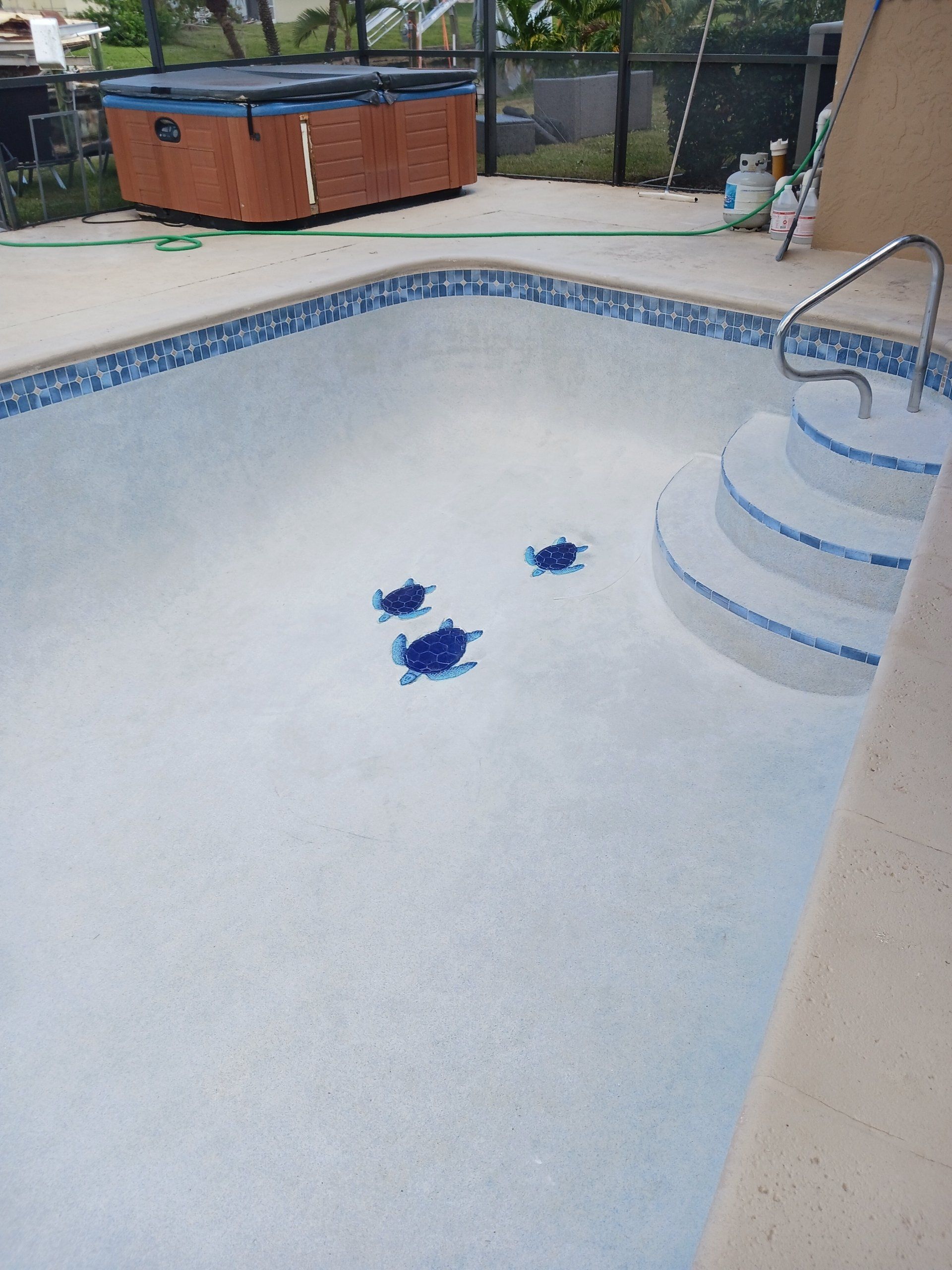 After pool service