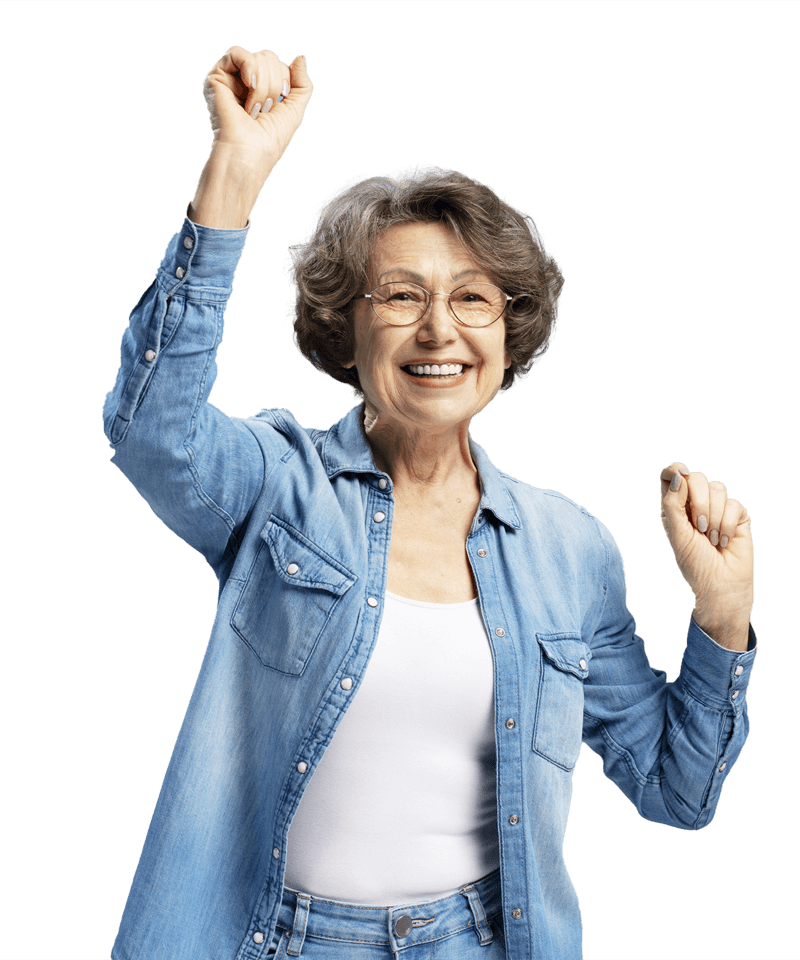 Attractive smiling senior