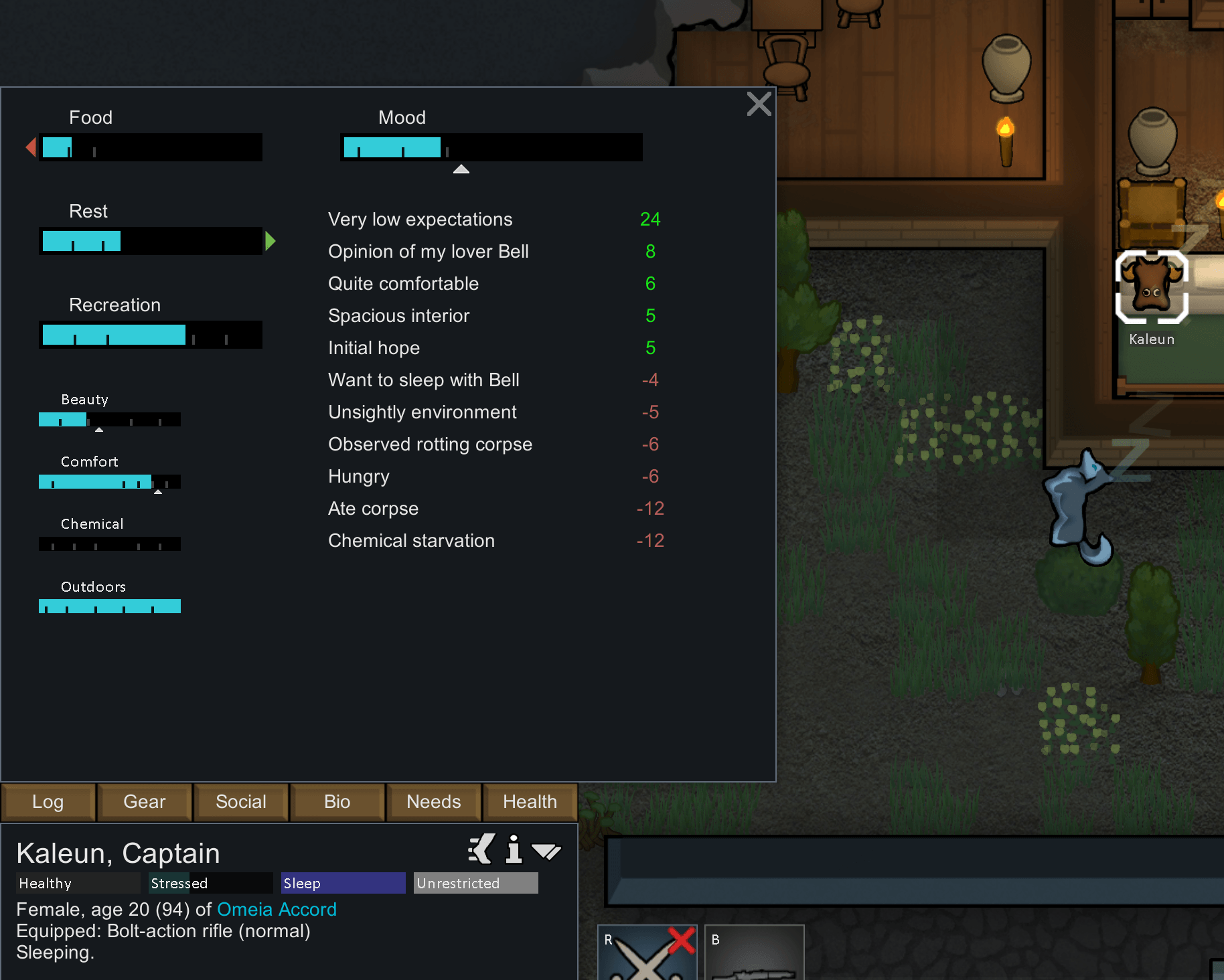RimWorld colonist needs