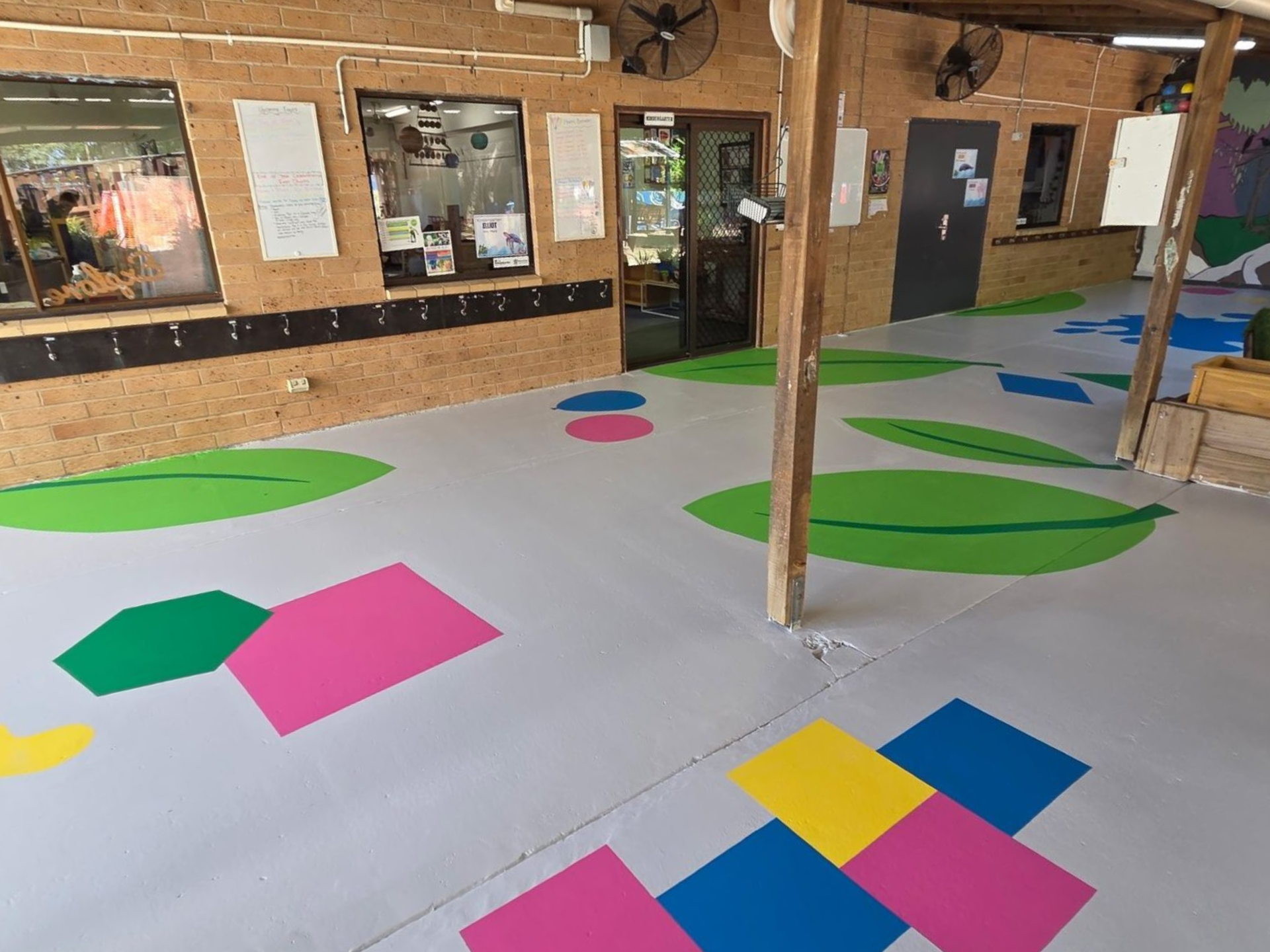 A Hopscotch Game and Colorful Shapes — Priority Painters in Tannum Sands, QLD