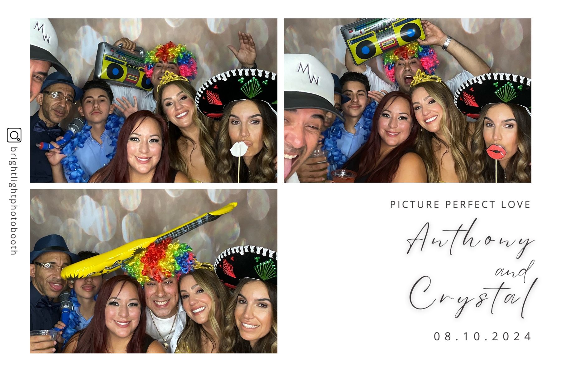 Wedding photo booth prints by Brightlight Photo Booth