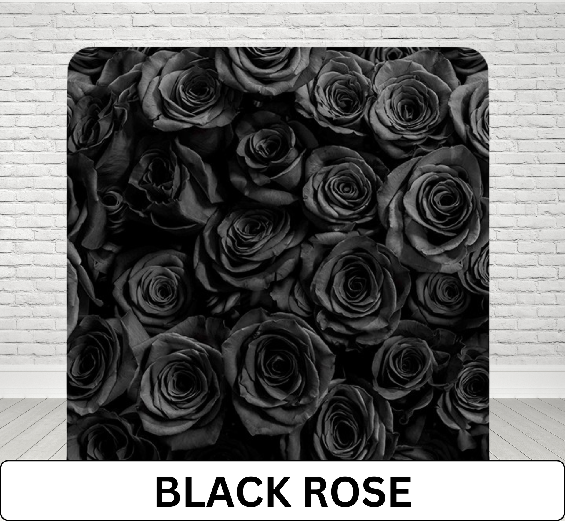 Black Rose Photo Booth Backdrop
