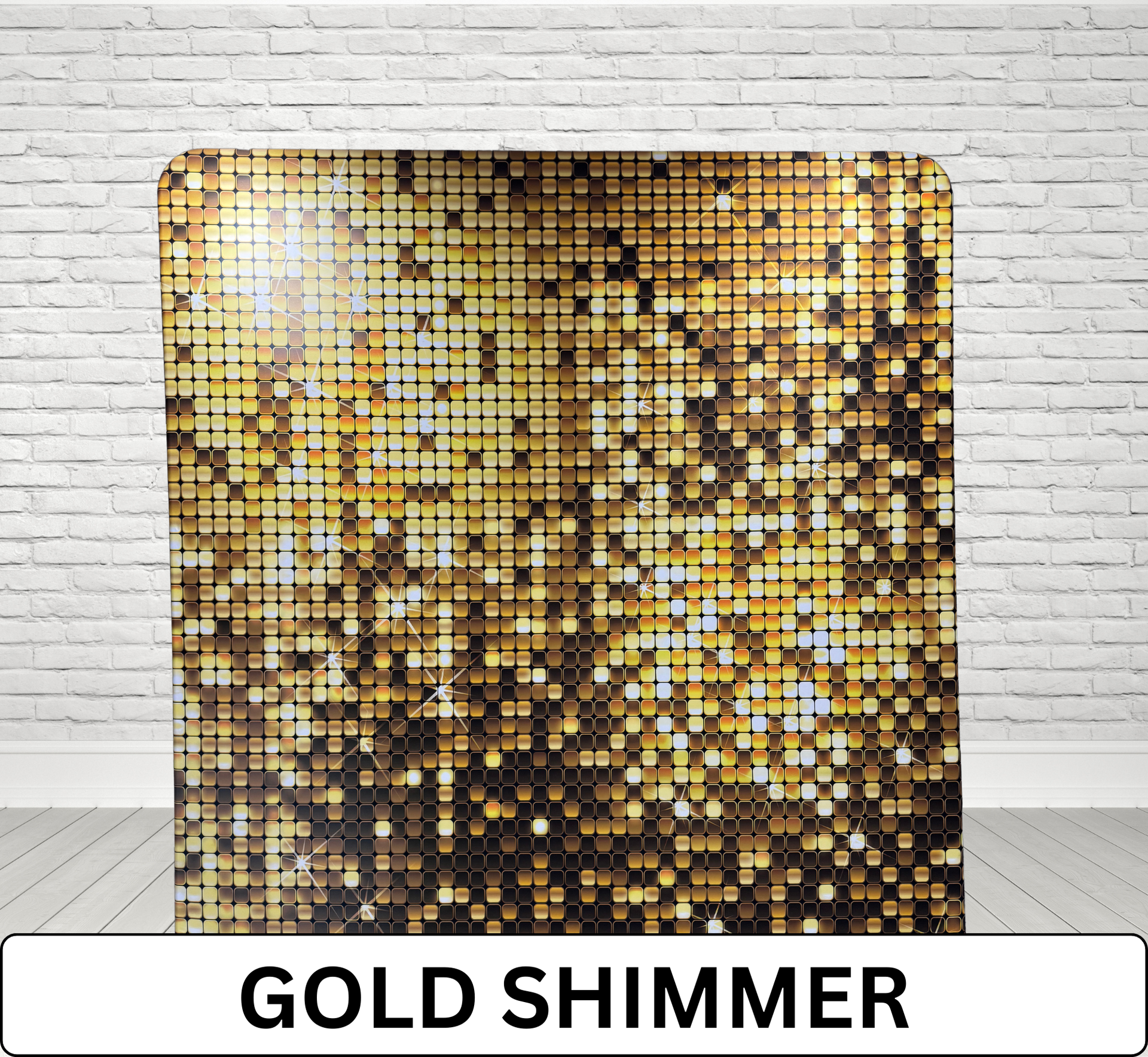 gold shimmer photo booth backdrop