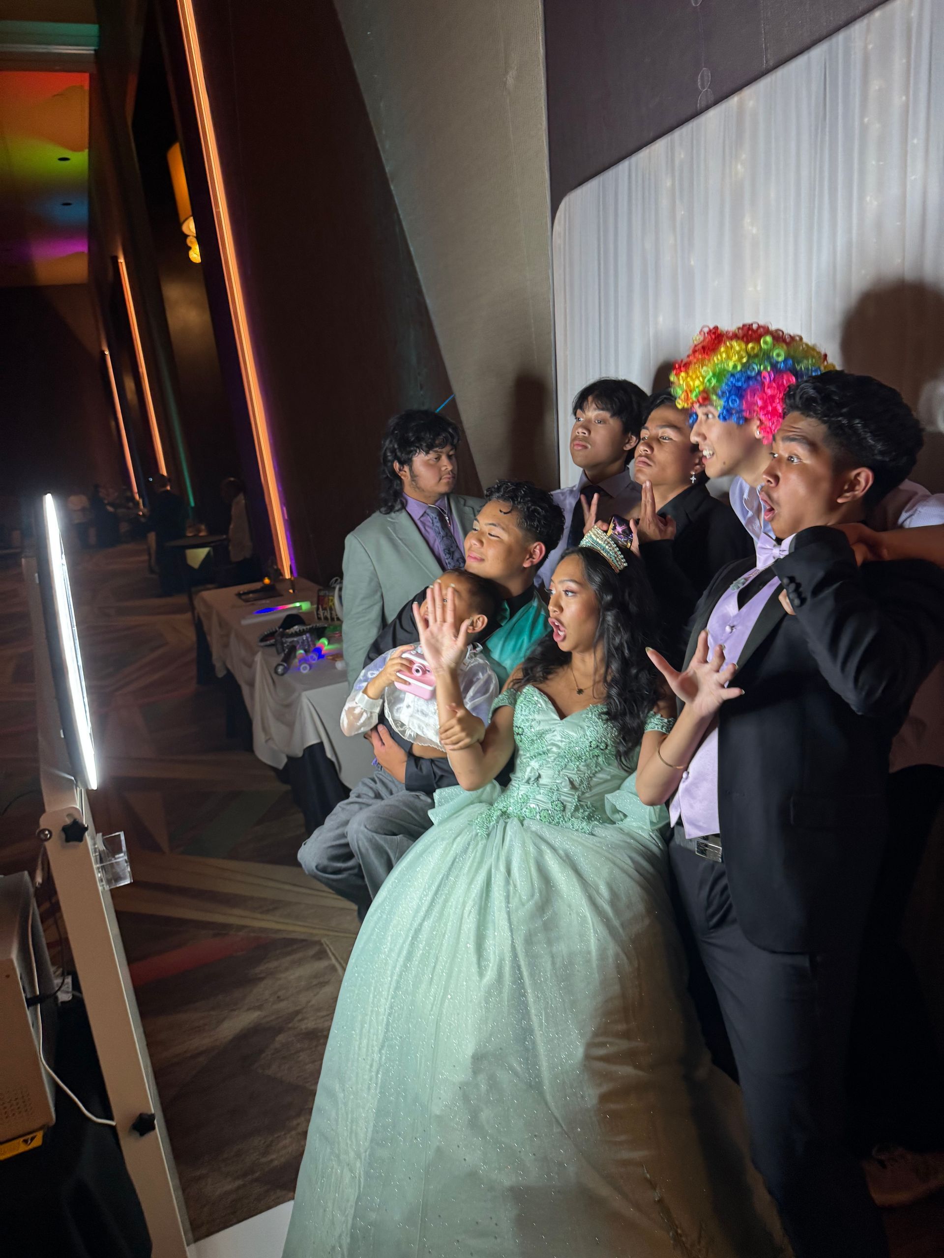 guests creating unforgettable memories with Brightlight Photo Booth
