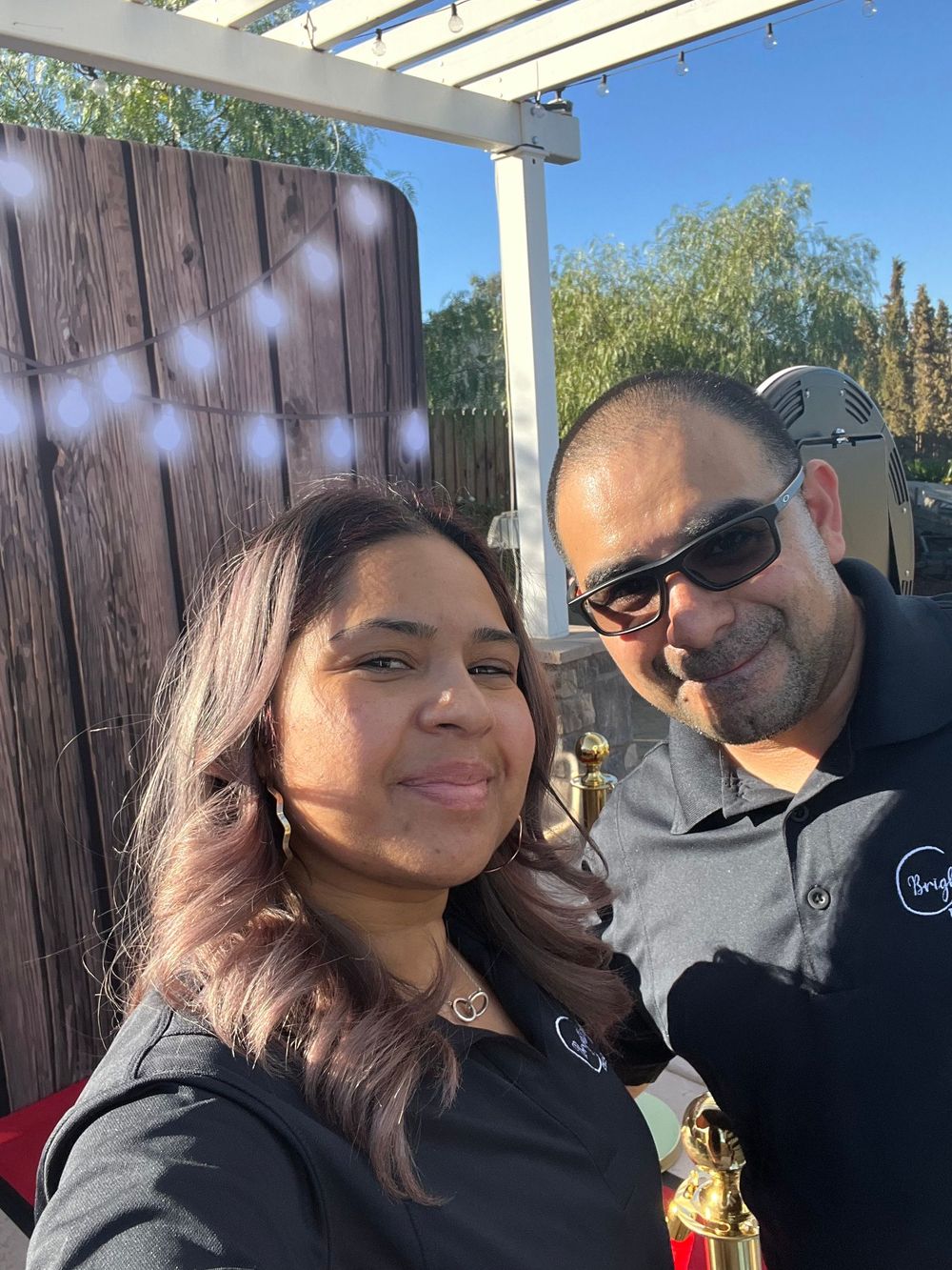 William and Alondra, founders of Brightlight Photo Booth