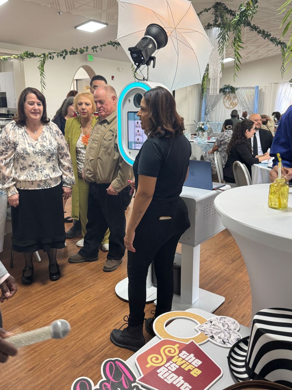 Alondra assisting wedding guests at Towngate Community Center in Moreno Valley