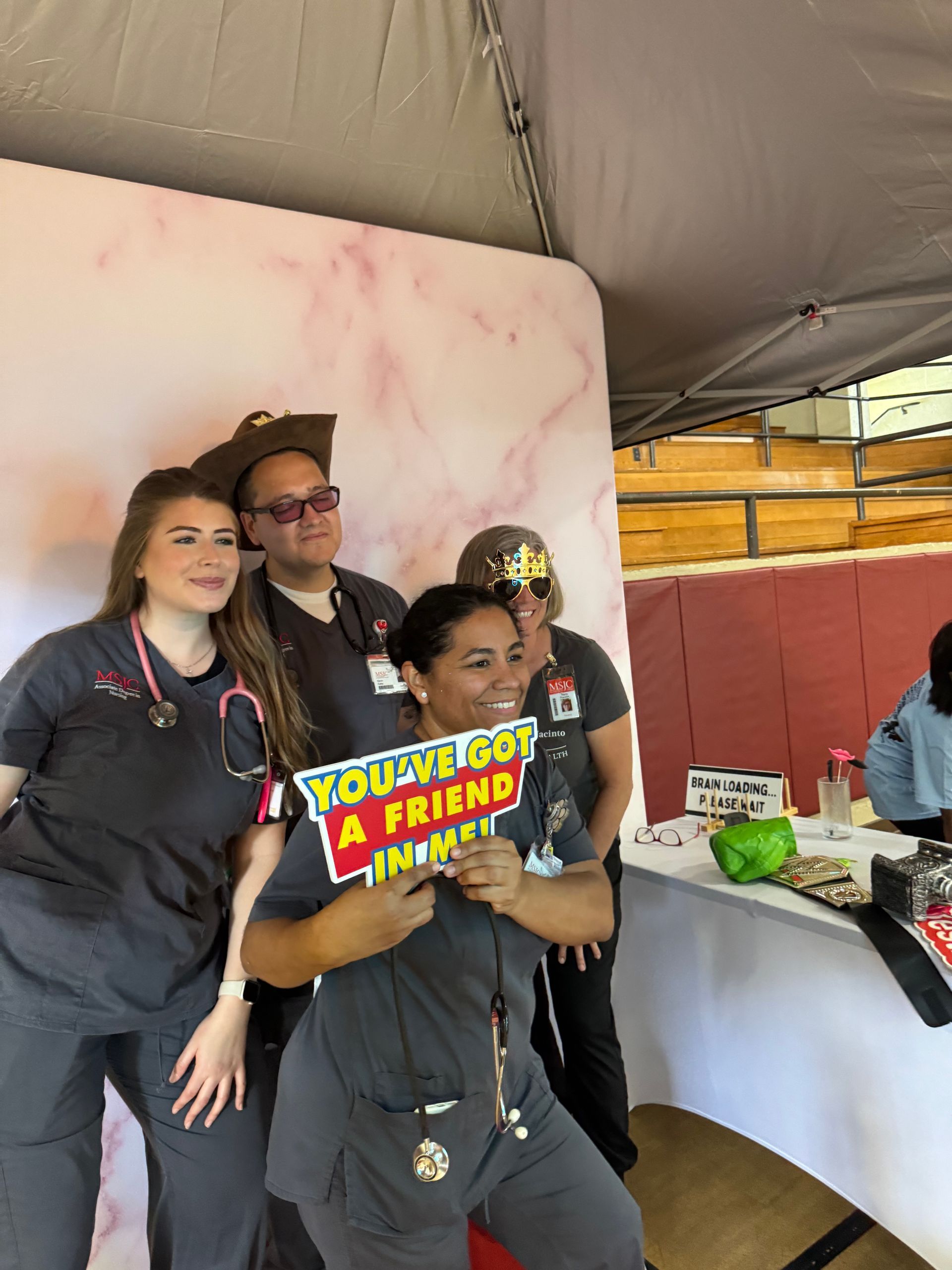 Guests enjoying the Luxury Prints Photo Booth at the City of Perris Health Fair