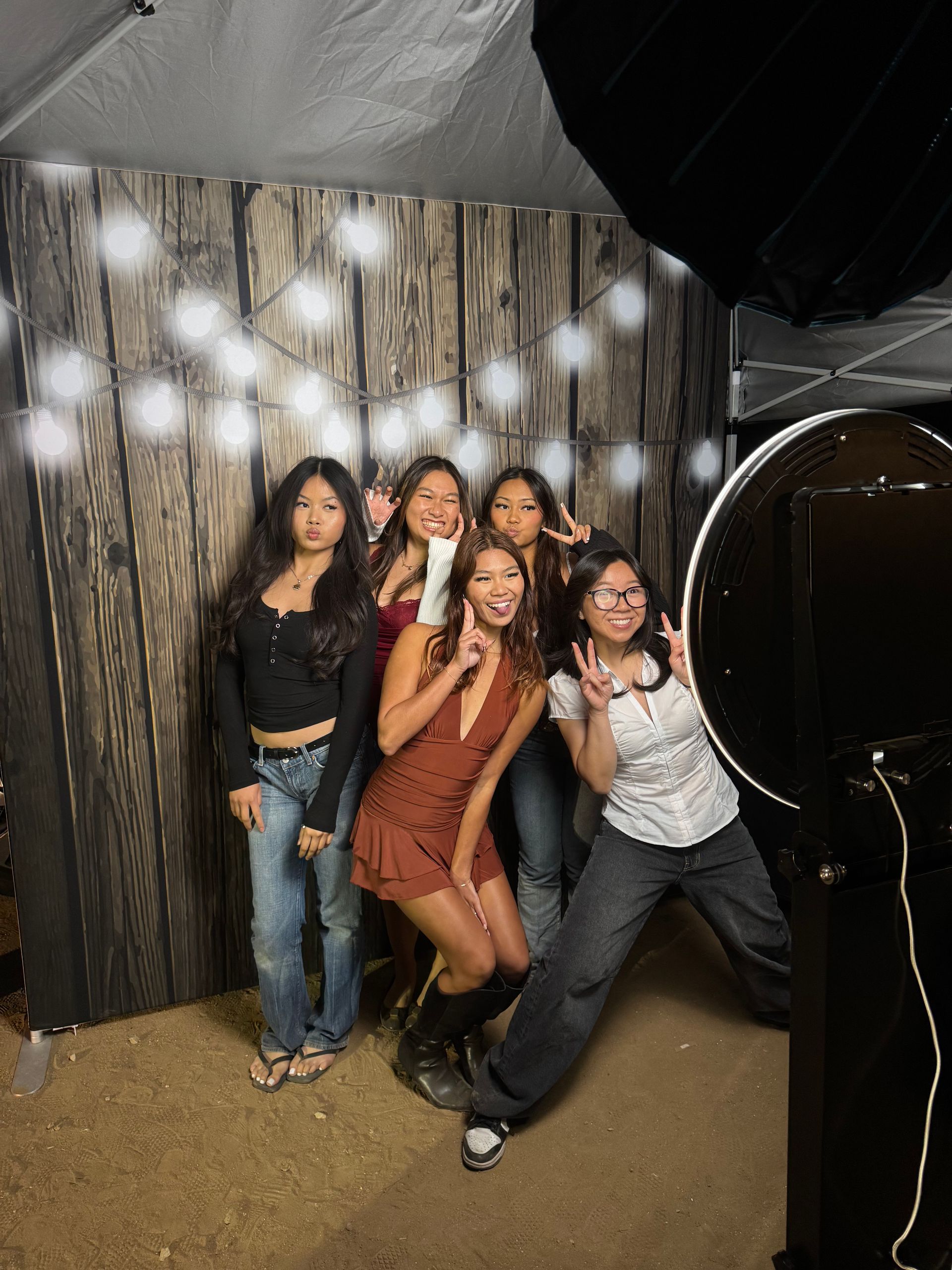 Guest capturing memories with Brightlight's digital photo booth