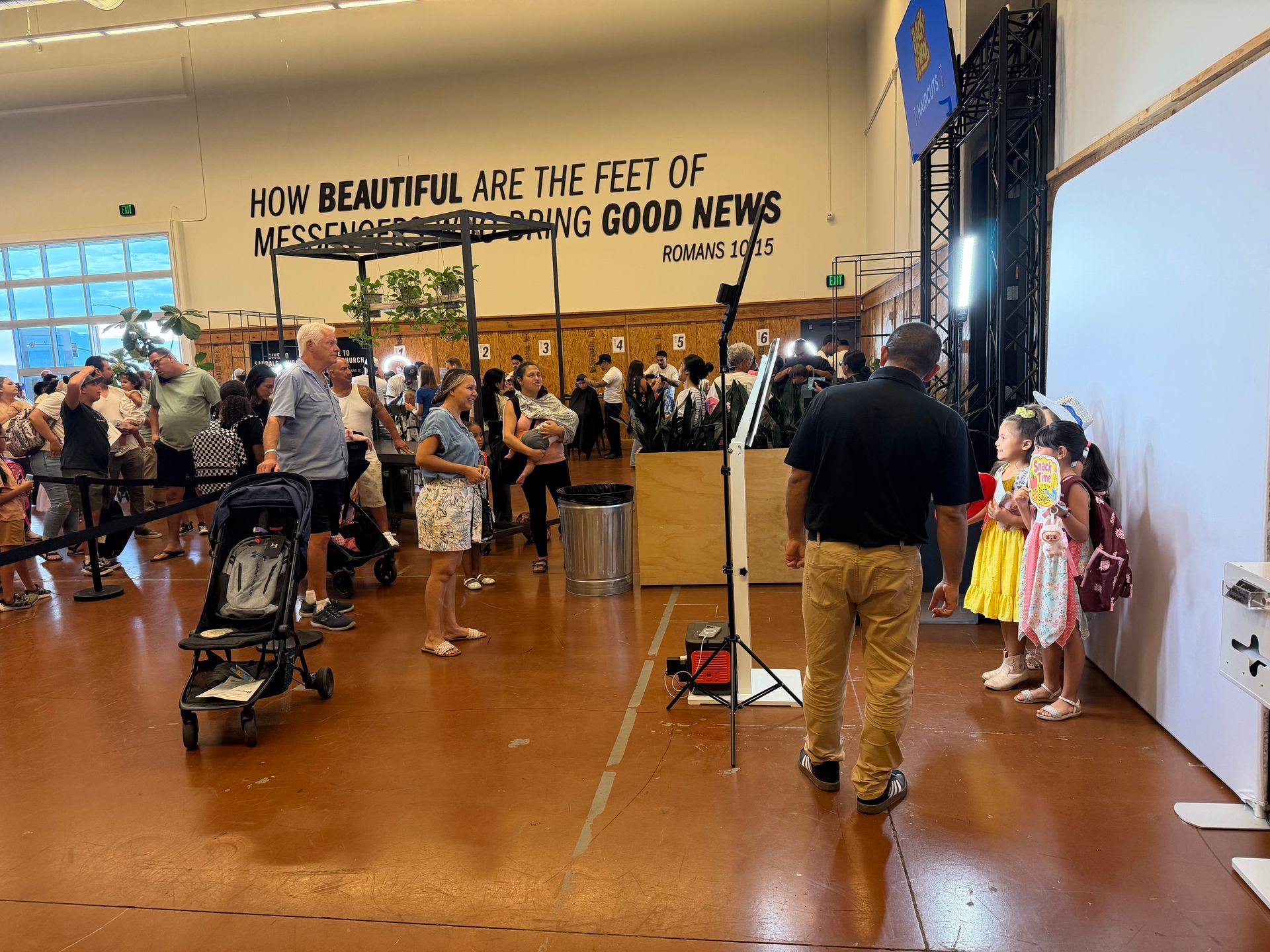 Back to School Bash photo booth at Sandals Church in Riverside, CA