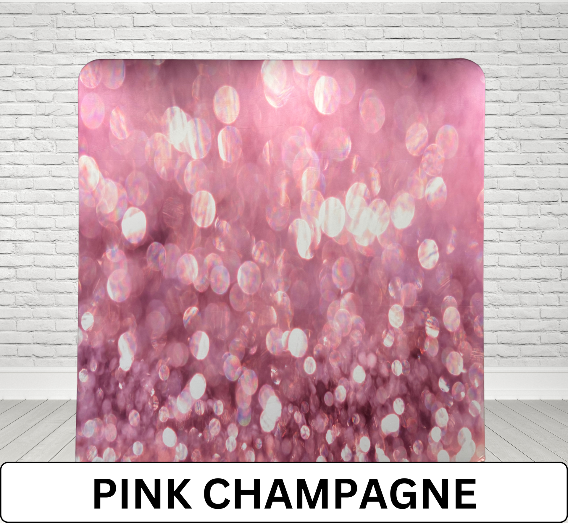 pink champagne photo booth backdrop