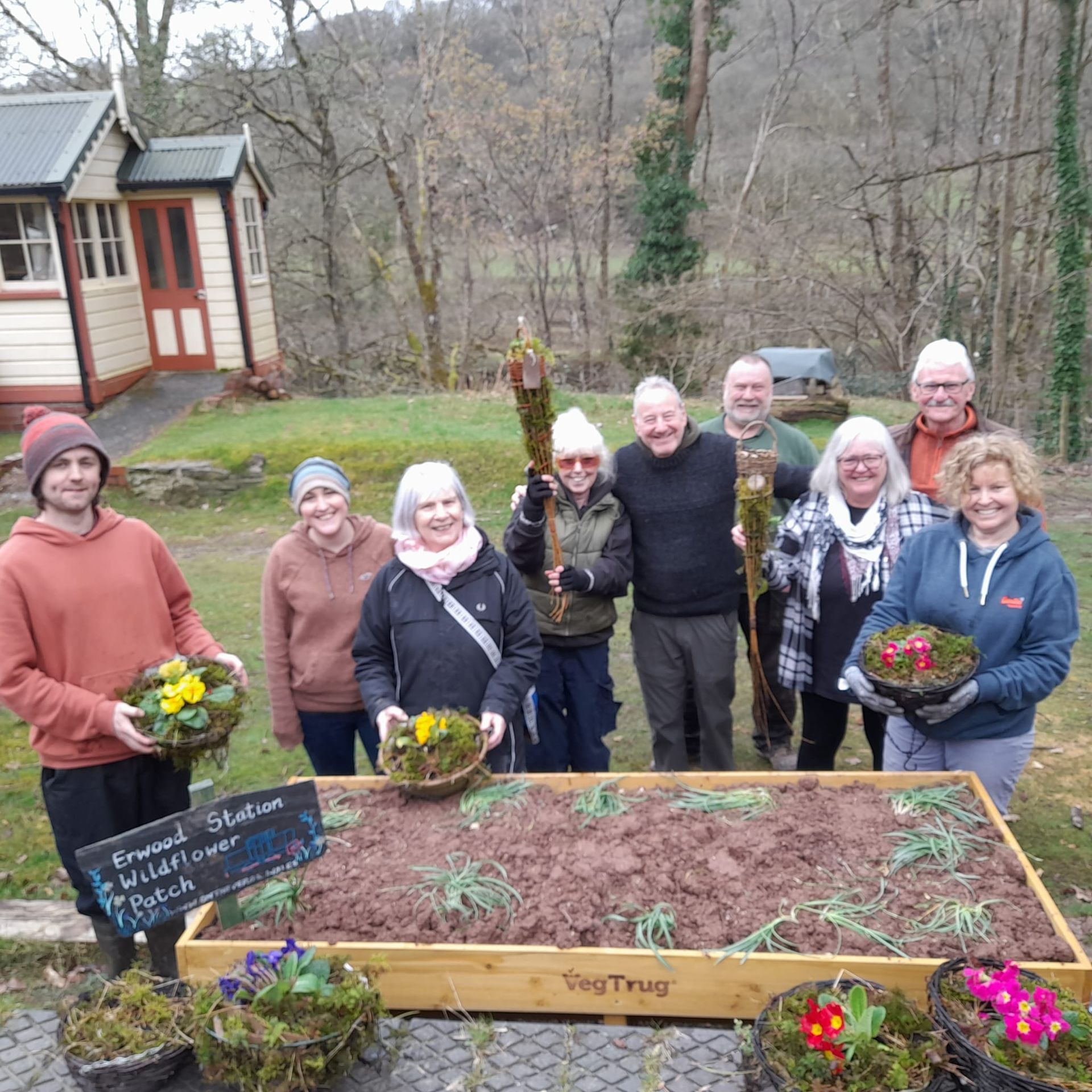 Aberedw gardening and Erwood Station Craft Centre support 1MetreMatters