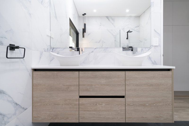 Bathroom design by Vanguard Homes, Sunshine Coast home builder