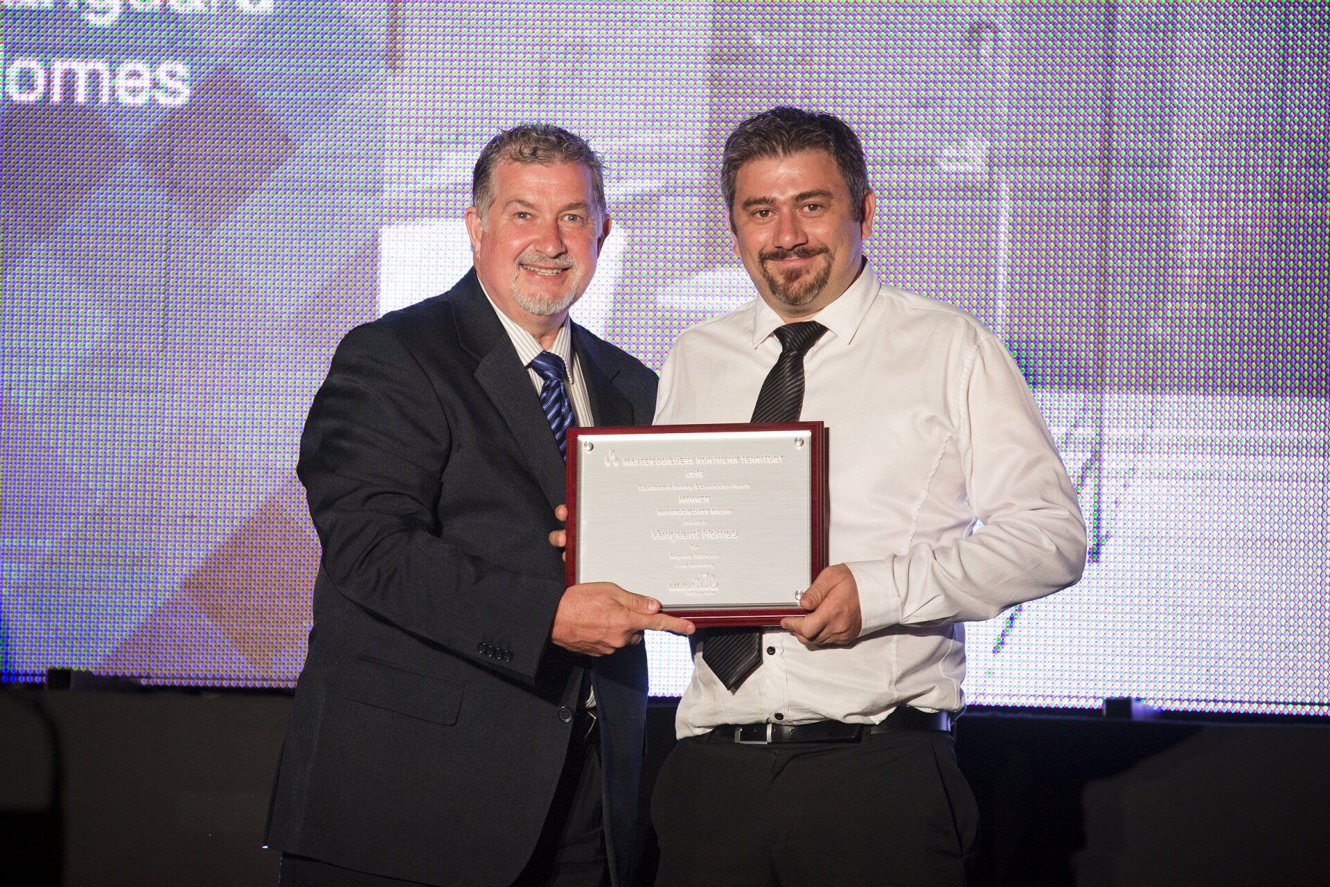 Vanguard Homes receiving building award