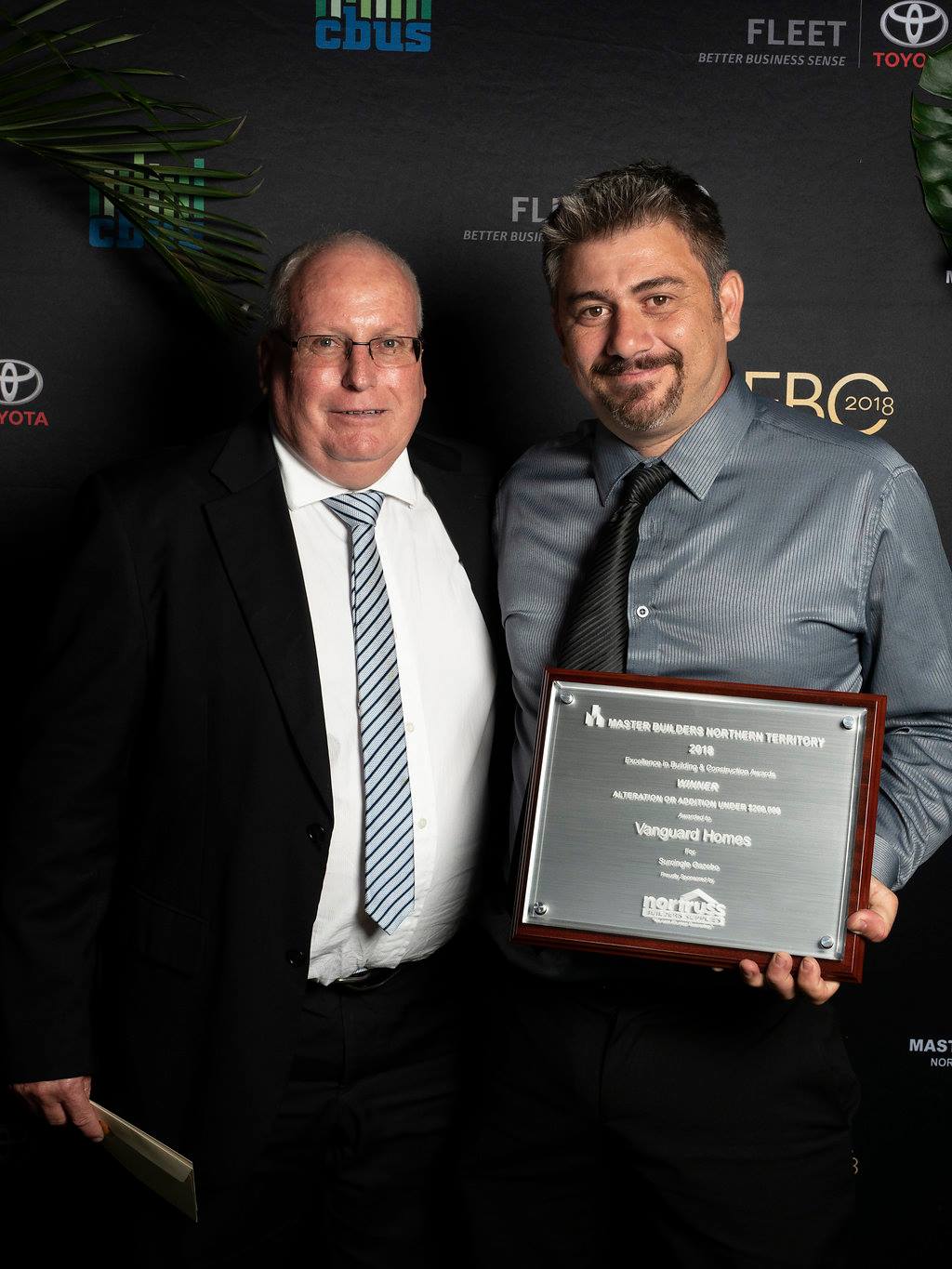 Vanguard Homes receiving building award