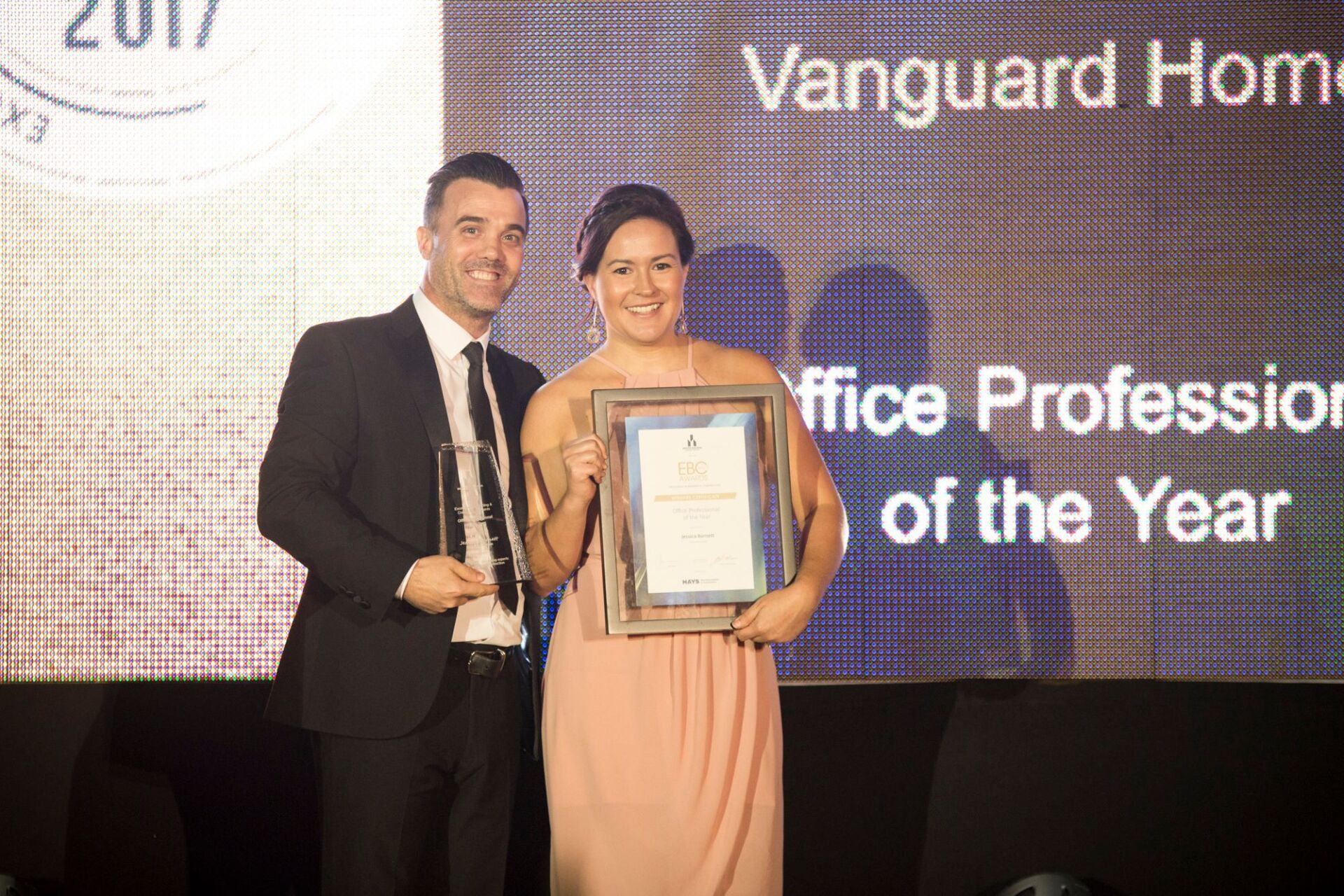 Vanguard Homes receiving building award