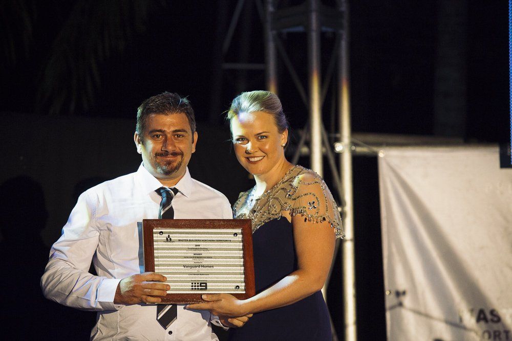 Vanguard Homes receiving building award