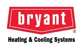 Bryant logo in red and white, with text