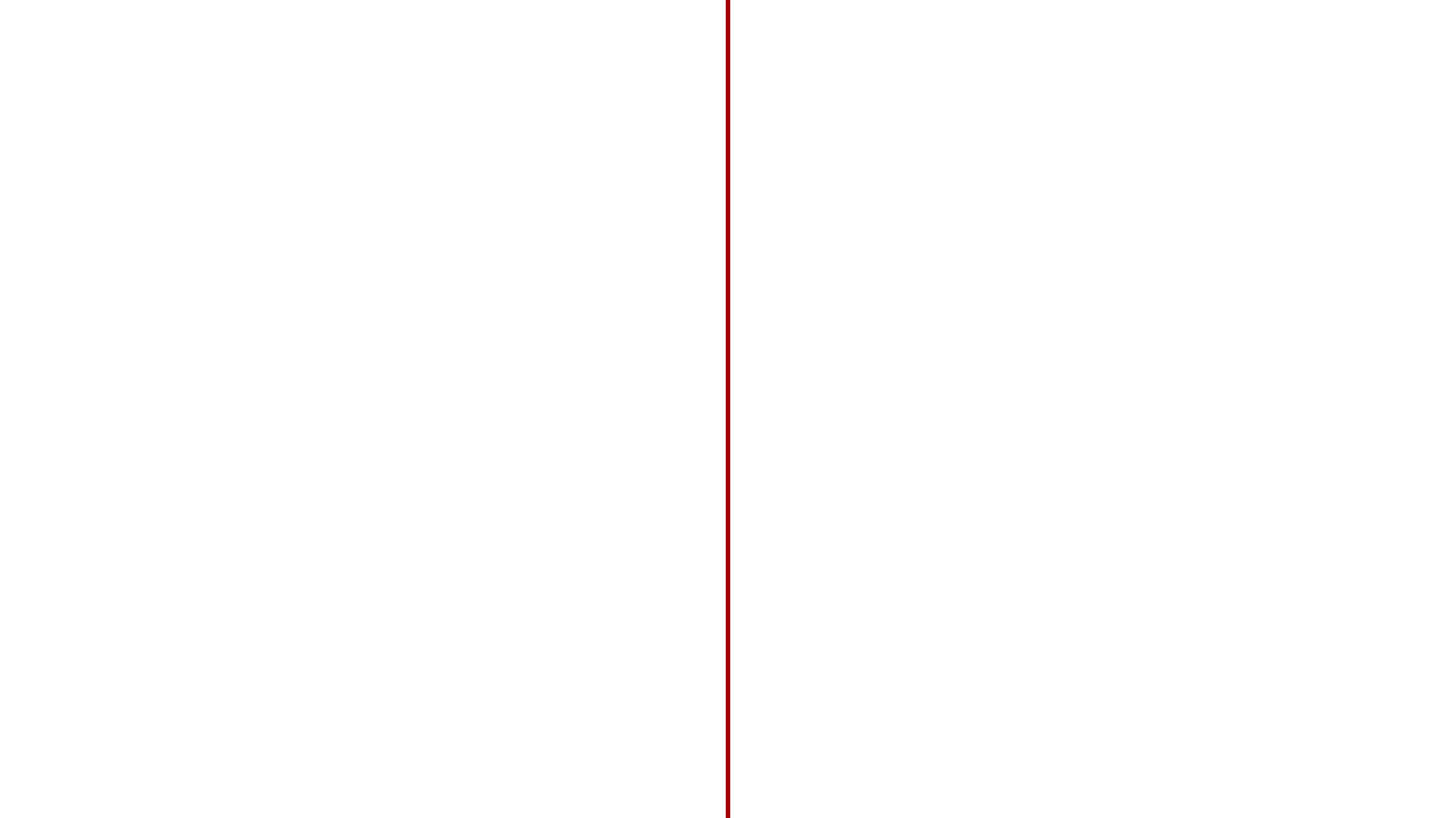 Vertical, thin, reddish-brown line centered on white background.
