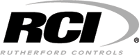 Un logo noir et blanc pour les commandes Rutherford