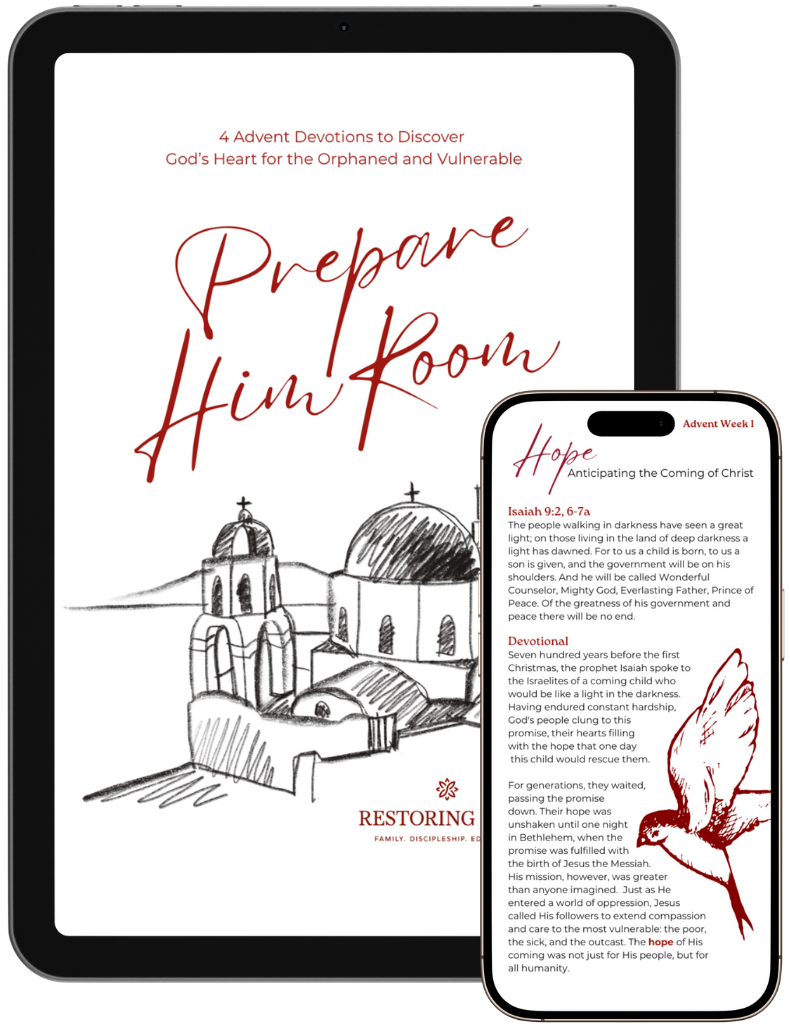 Prepare Him Room e-book: a 4-week Christian Advent study highlighting Jesus' heart for people in need around the world.