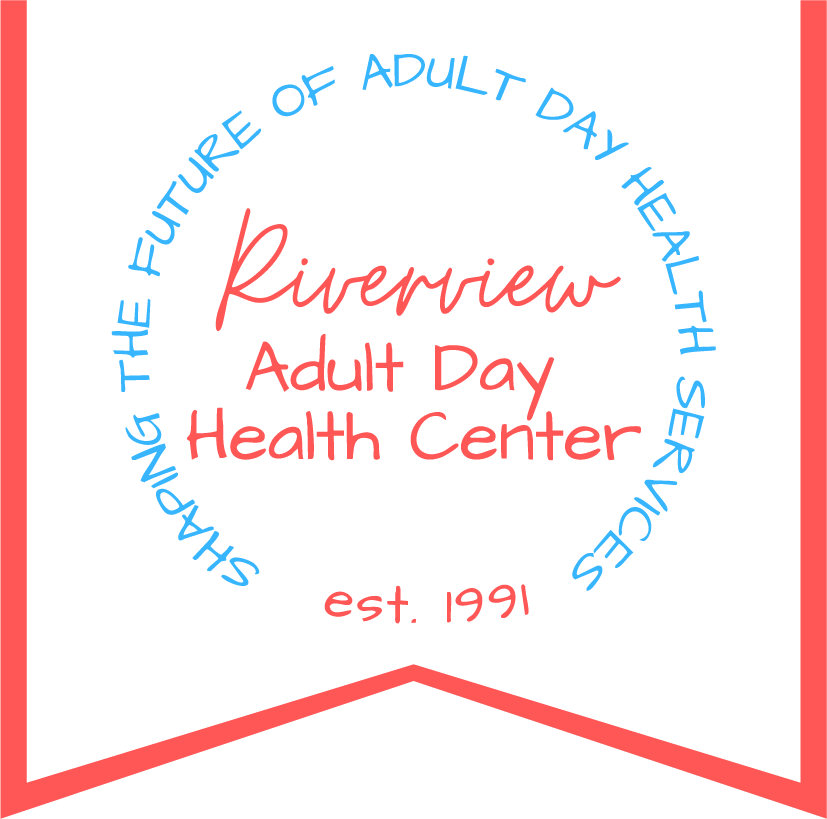 A logo for riverview adult day health center