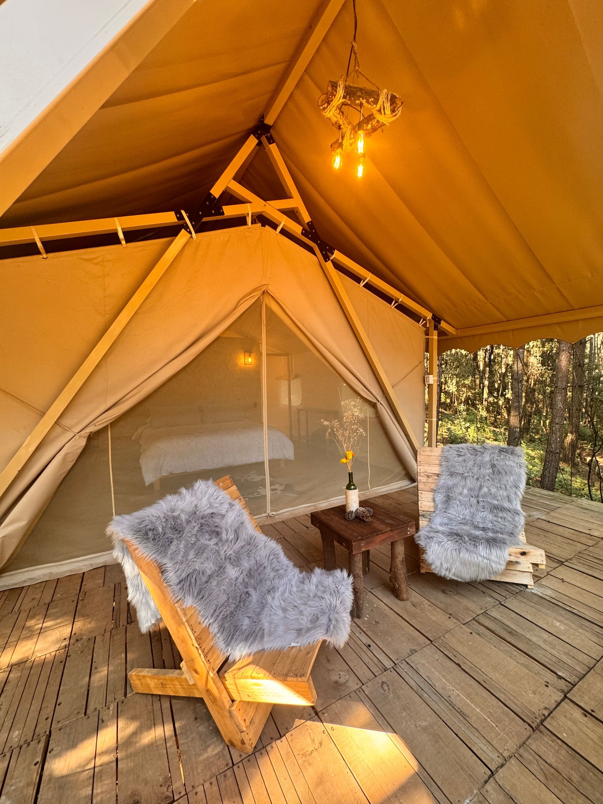 safari tent en valle de bravo