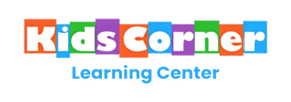 A colorful logo for kids corner preschool and childcare