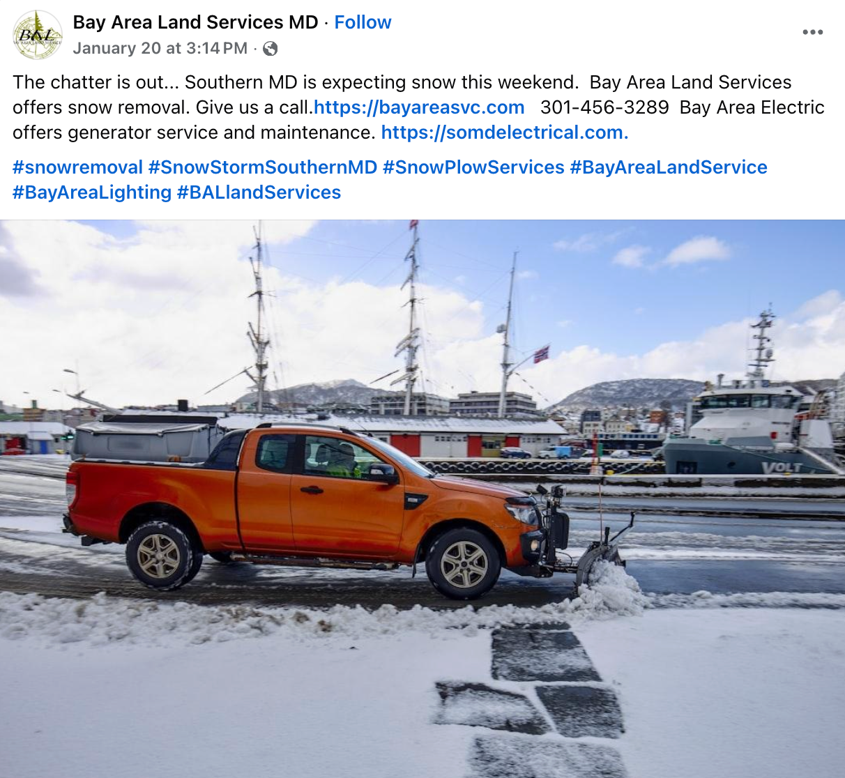 plowing services in southern md