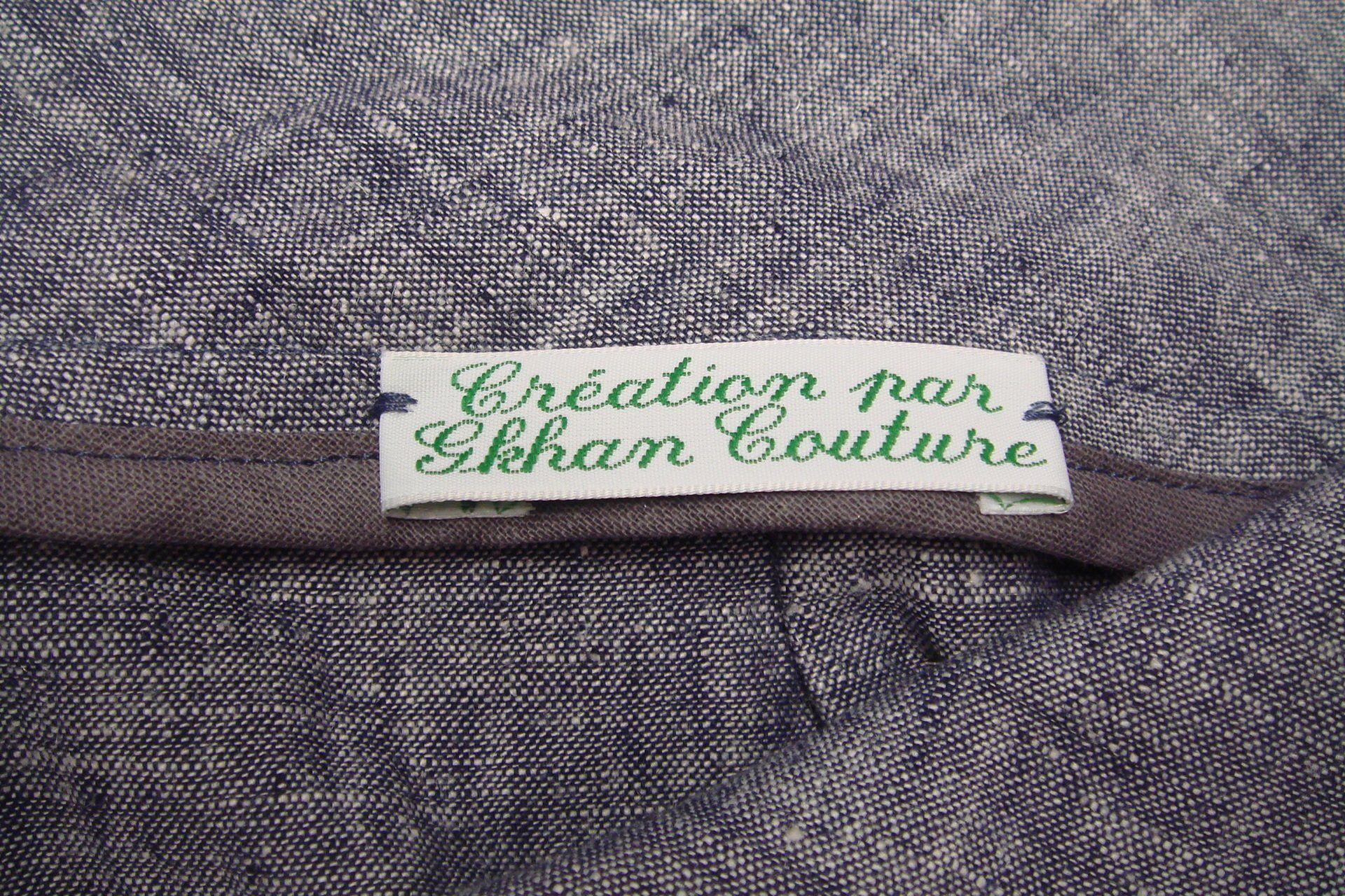 GKhan atelier Couture Chailly - étiquette