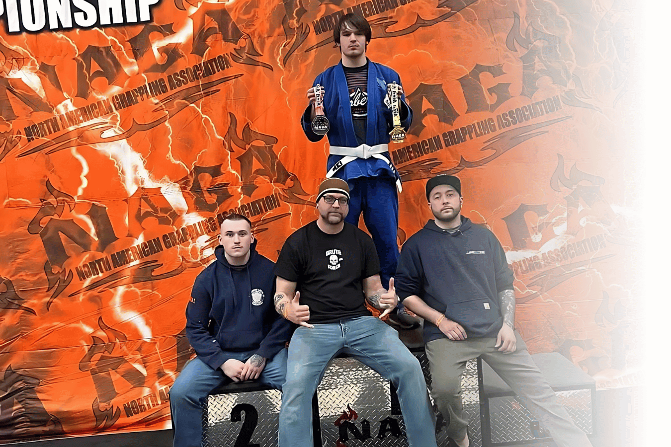 Jiu Jitsu Student in Class