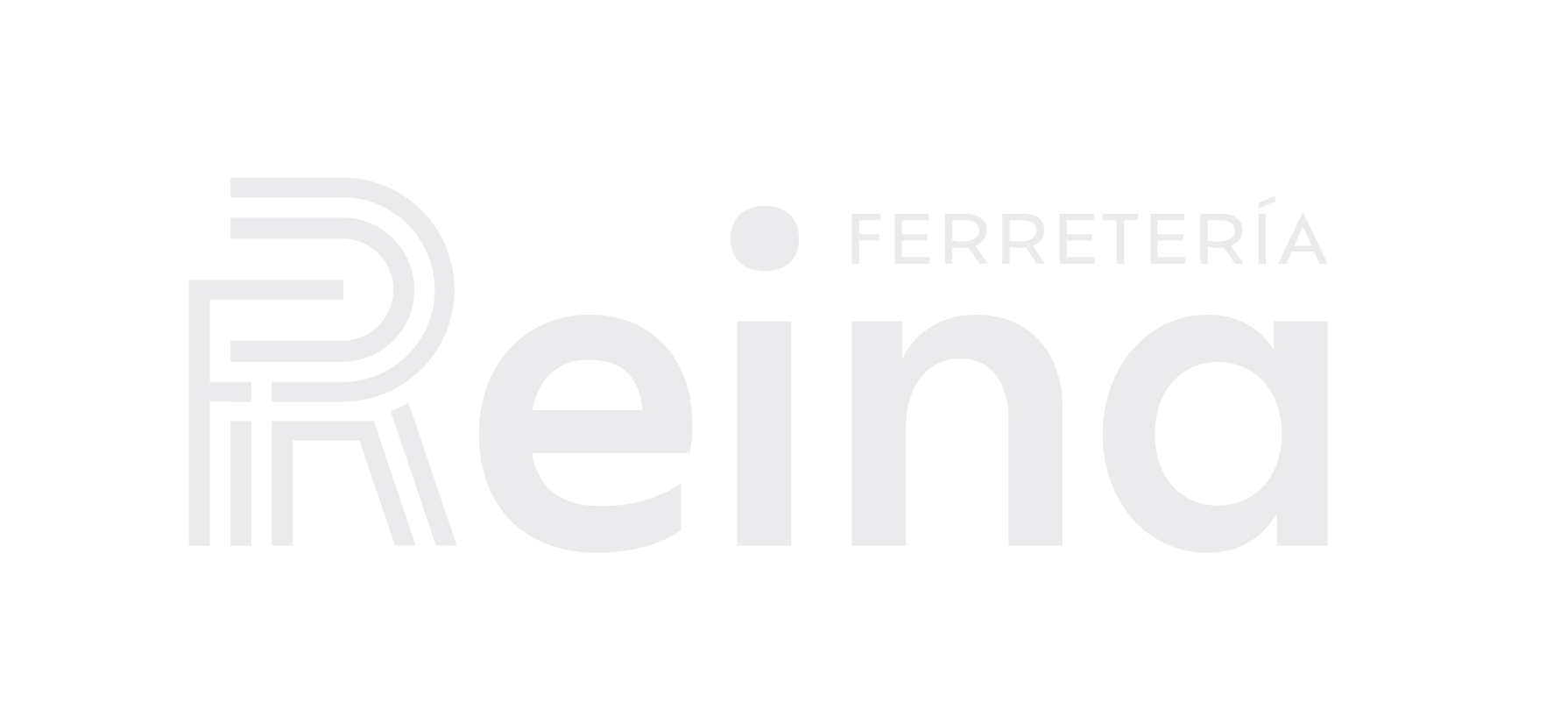 Logo for Ferretería Reina, featuring 