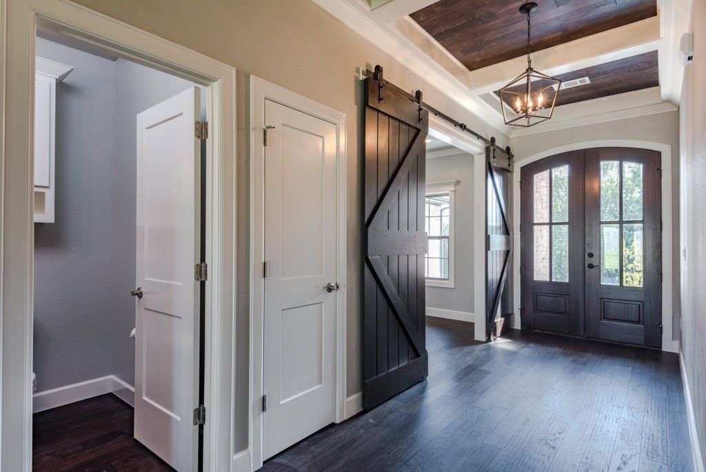 modern contemporary entryway