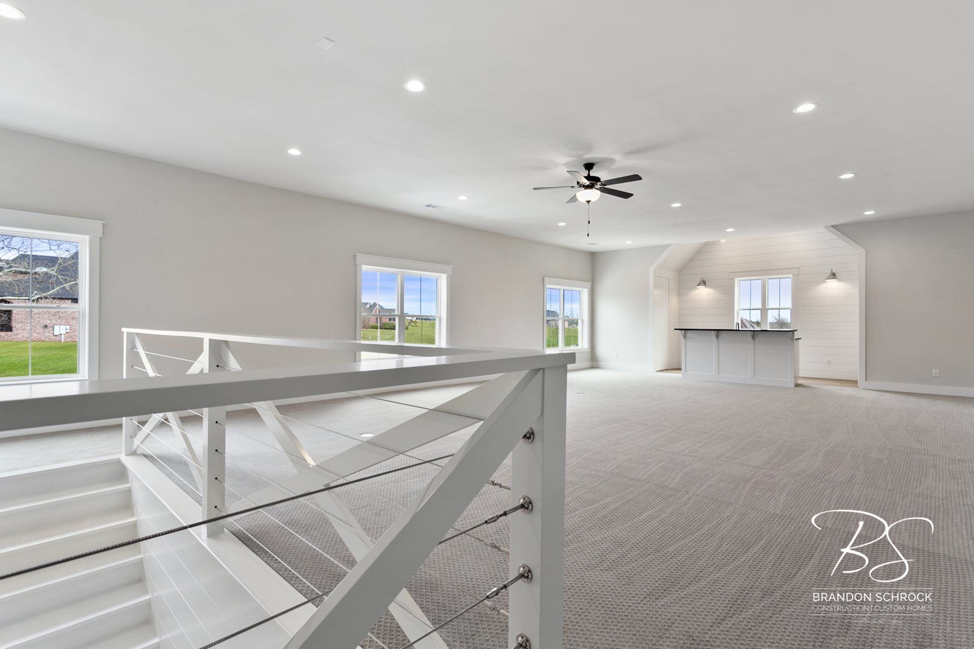 custom home build living area inspiration