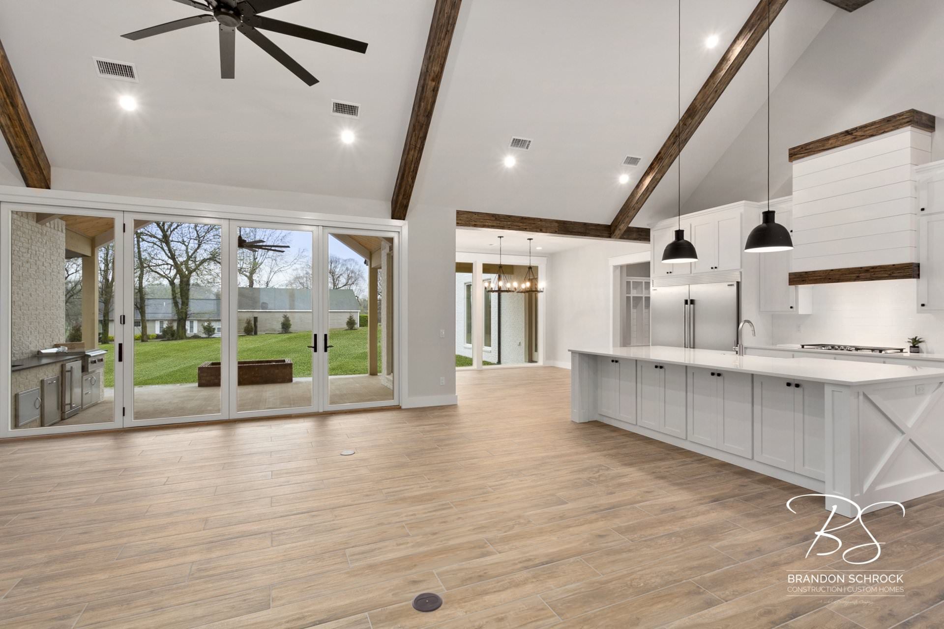 custom home build living room inspiration