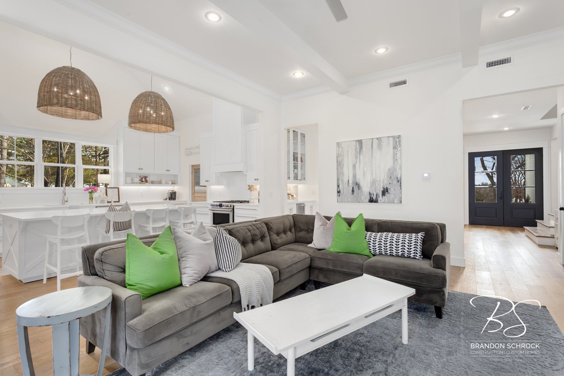 eclectic modern living room