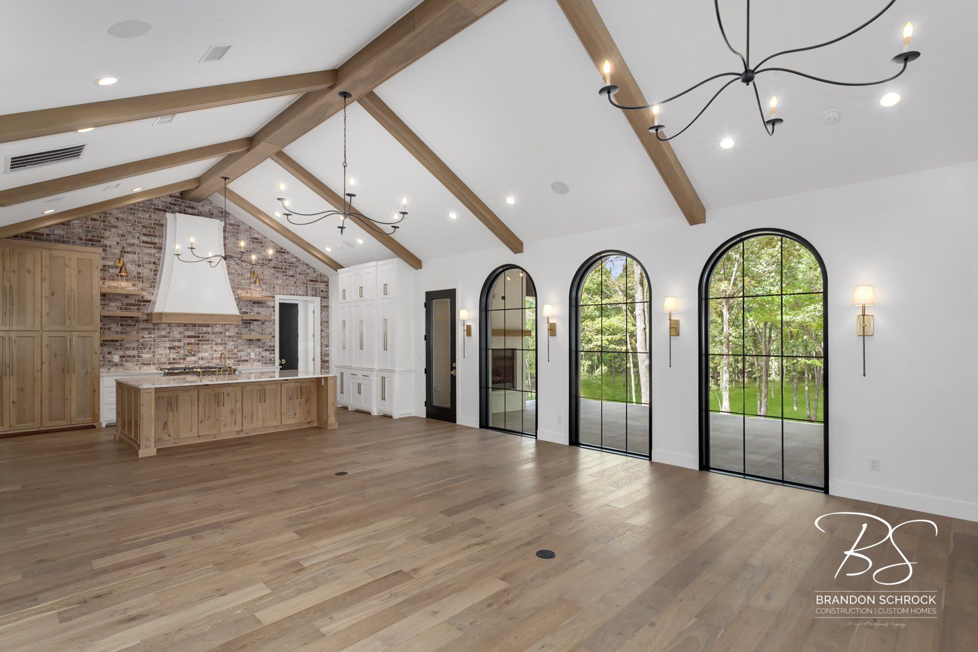 modern french country living area
