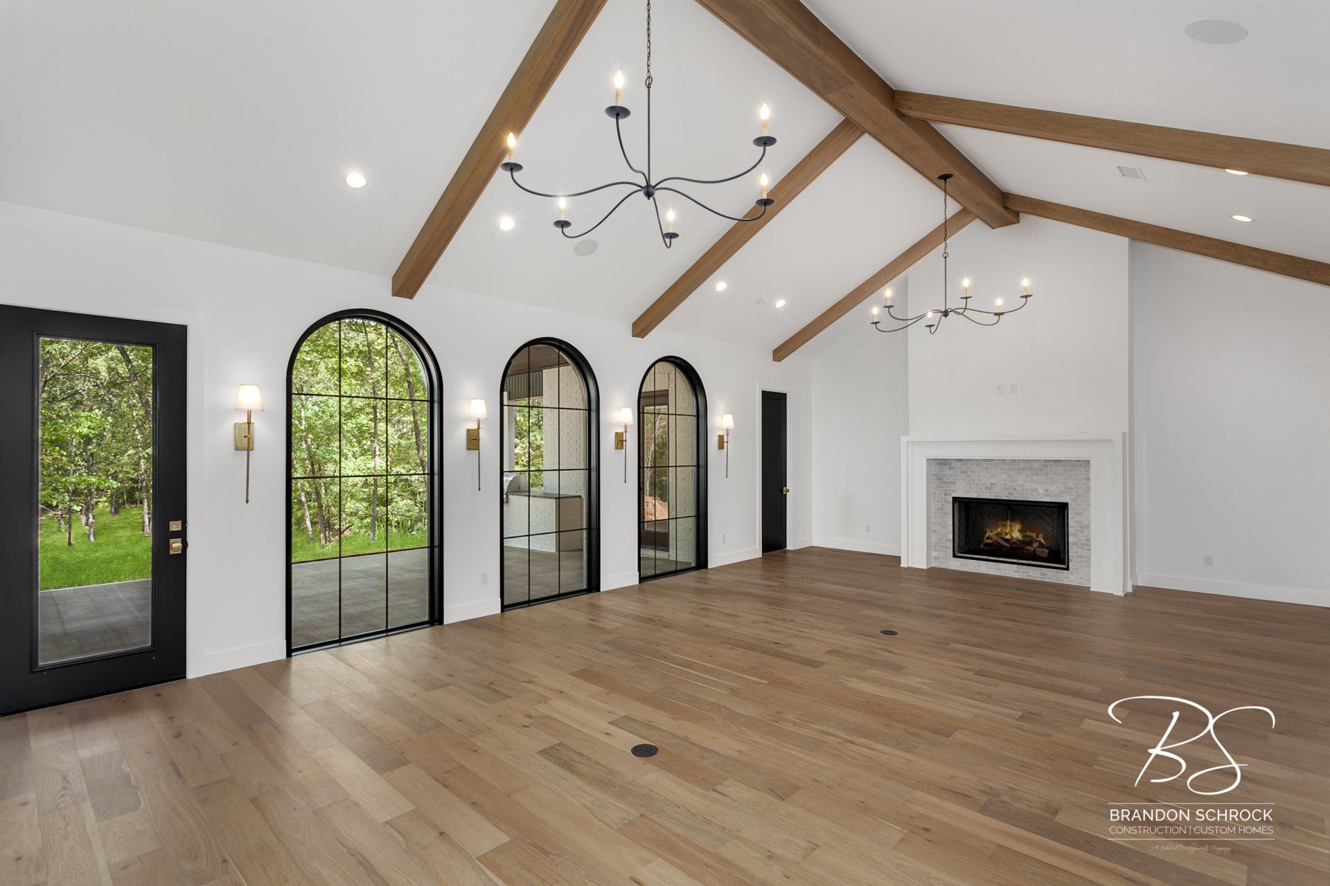 modern french country living area