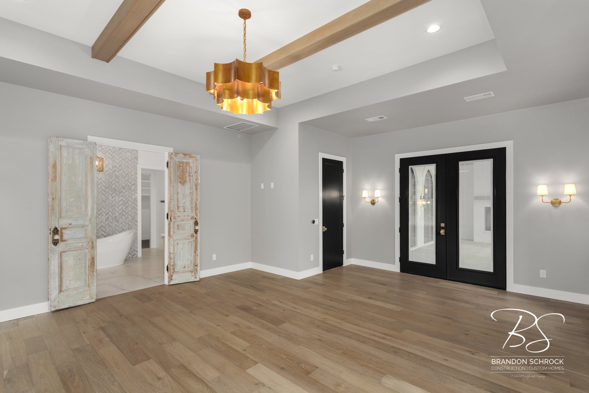 modern french country living area