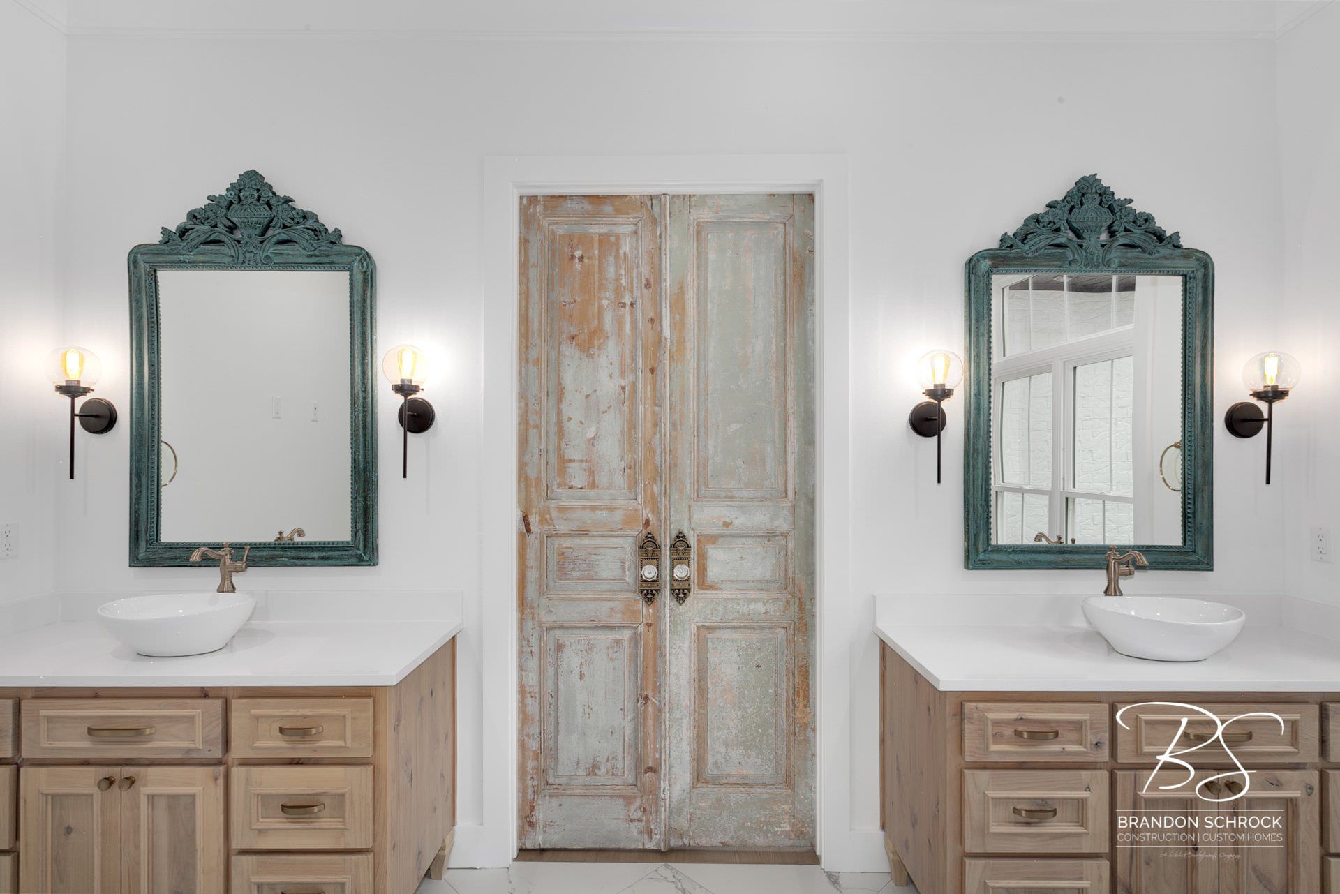 modern french country bathroom