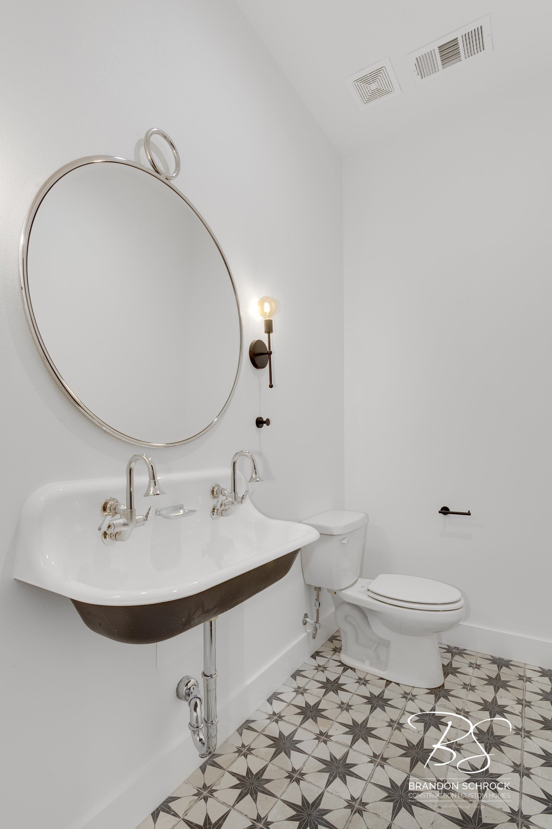modern french country bathroom