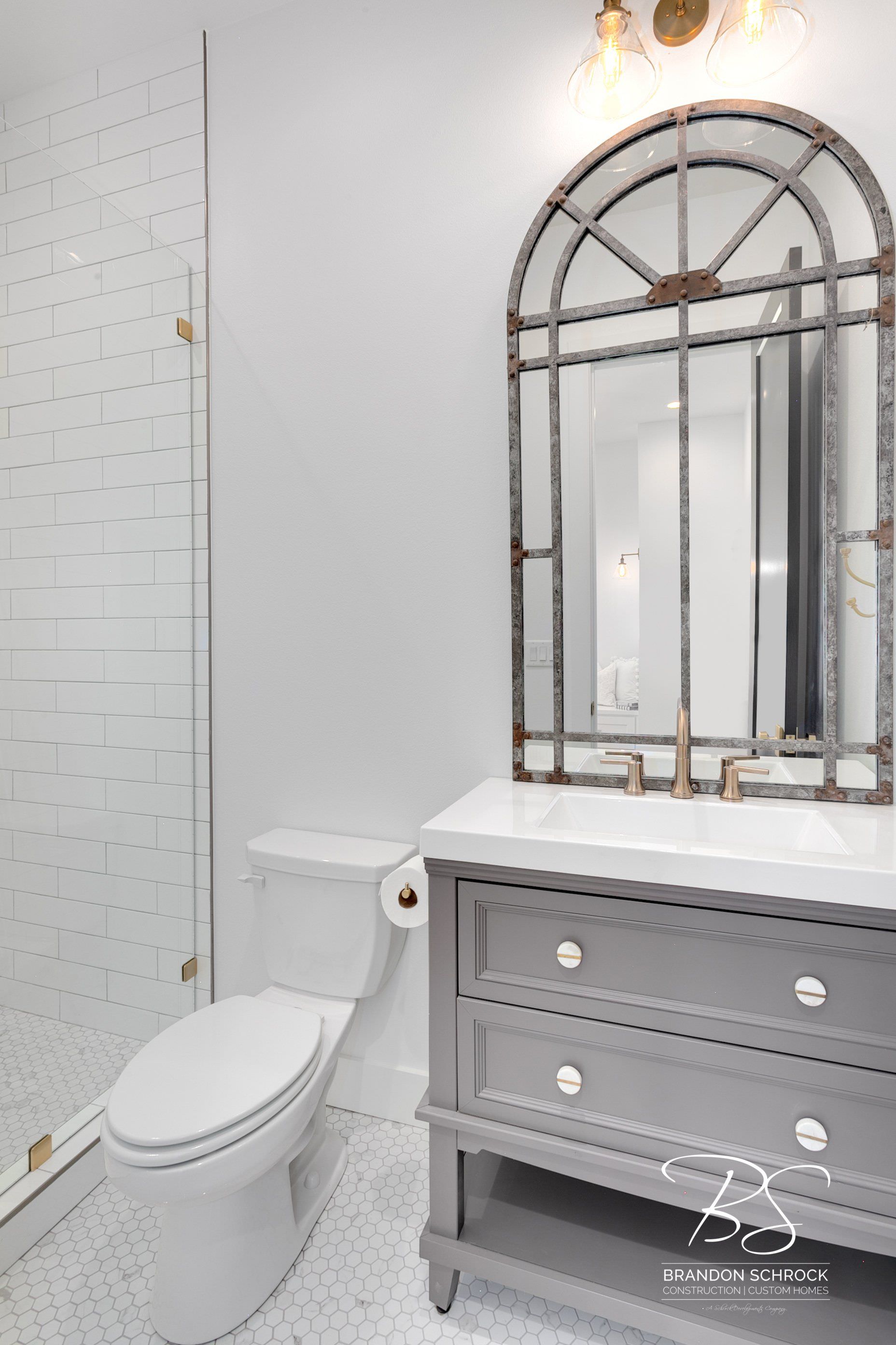 modern french country bathroom