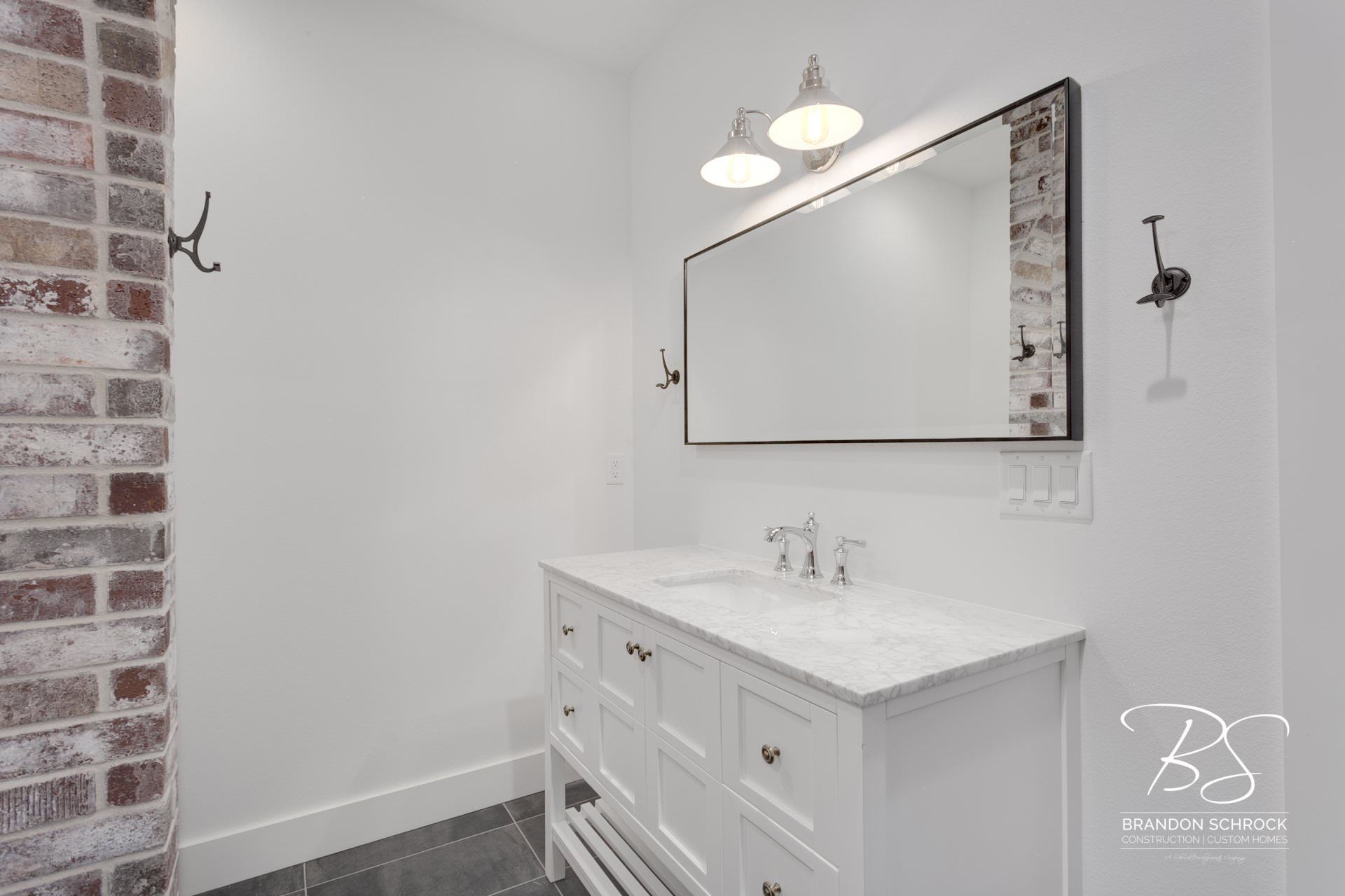 modern french country bathroom