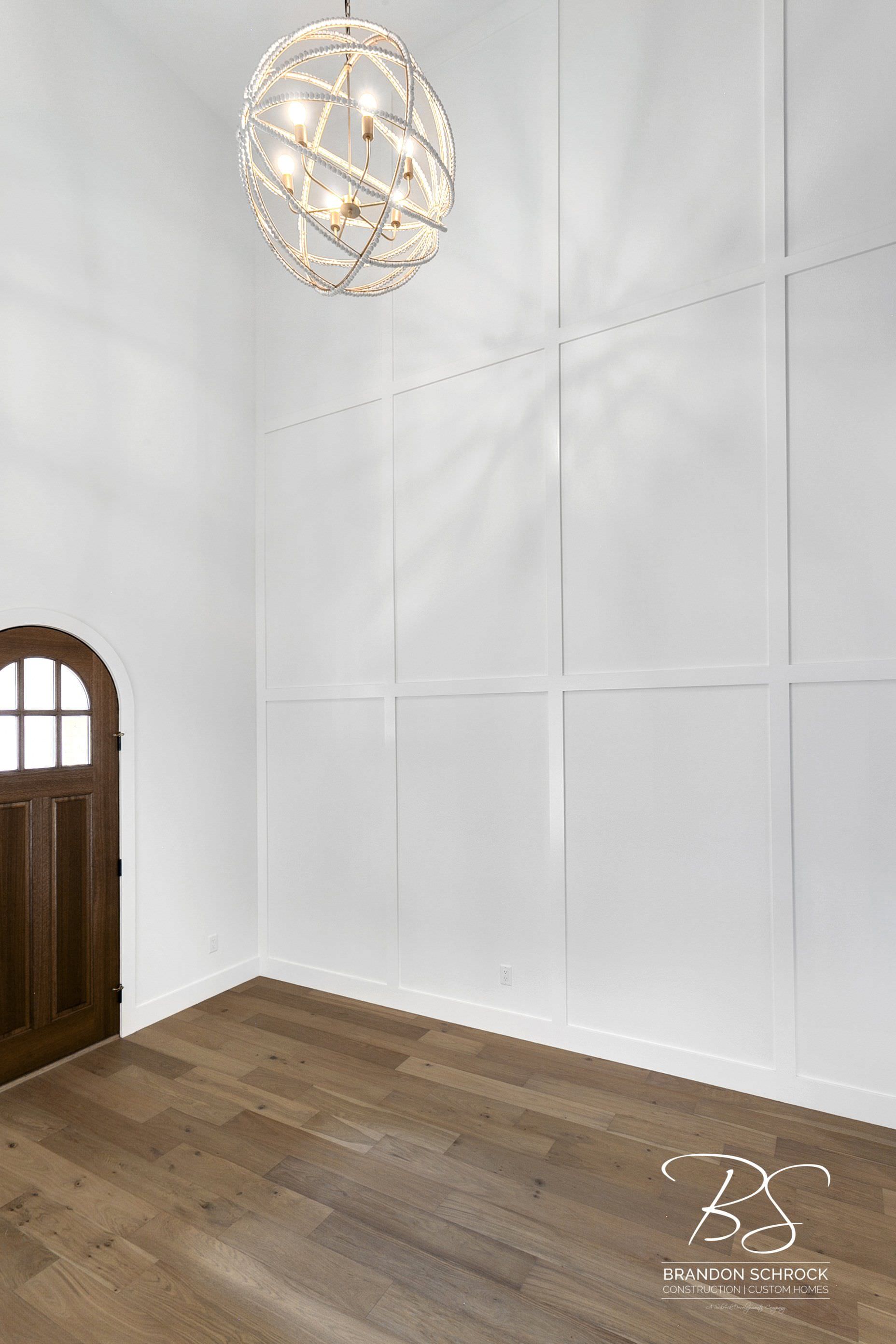 modern french country entryway