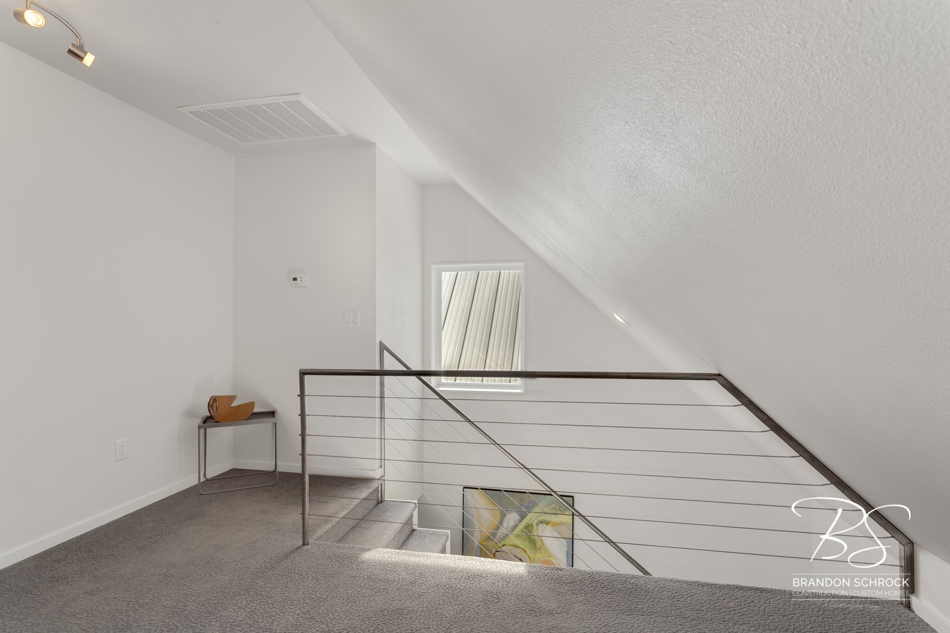 modern industrial staircase