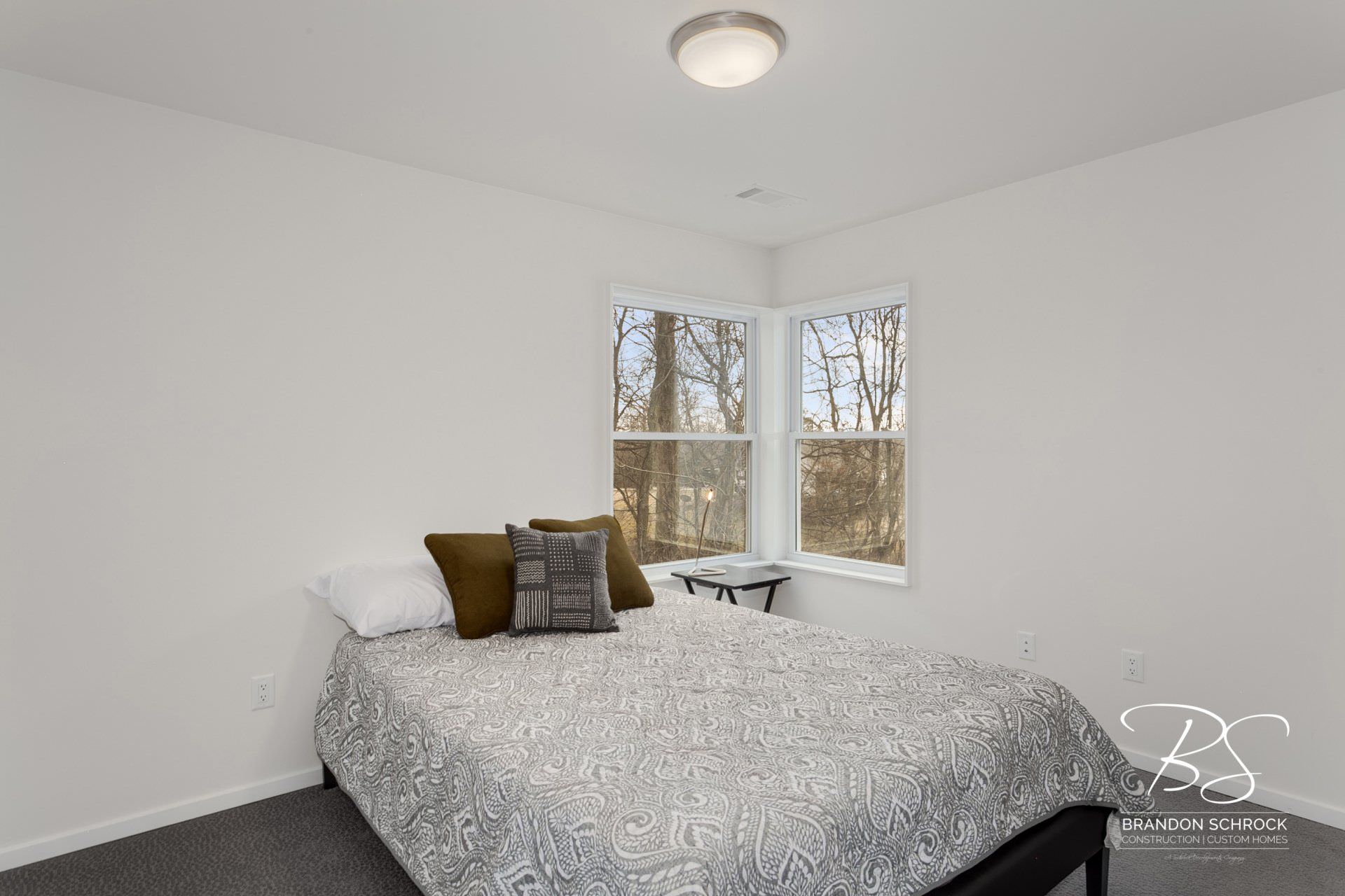 modern industrial bedroom