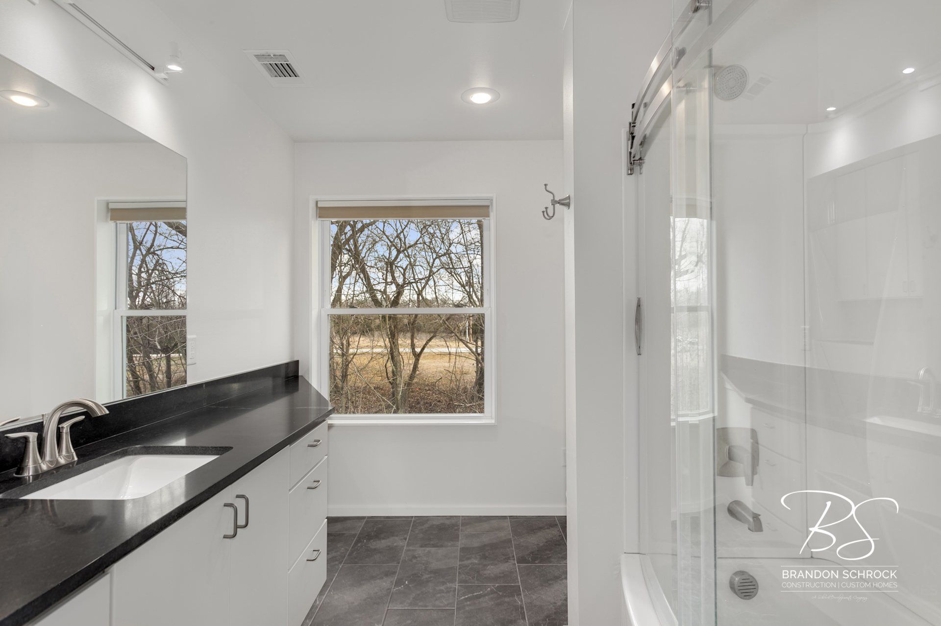 modern industrial bathroom